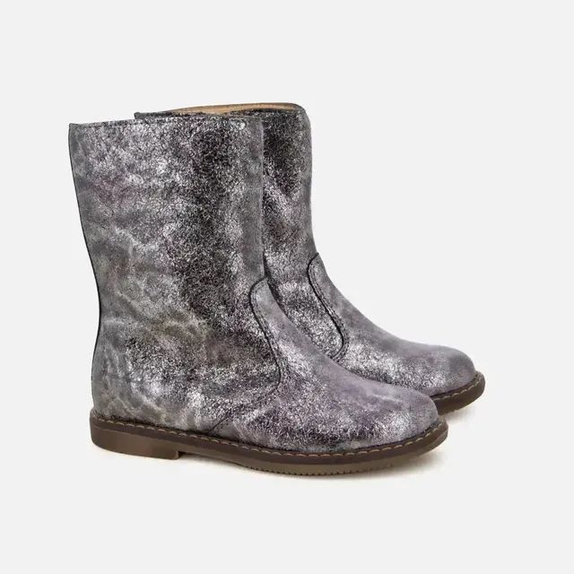 pom-d-api-city-mid-botte-sl-bottine-gris-paillet-zip image 1