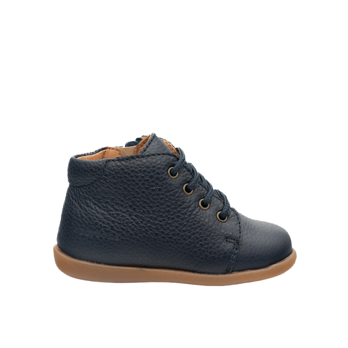 babybotte-fredy-zip-blue-chaussure-b-b-gar-on-velcro-bleue image 1