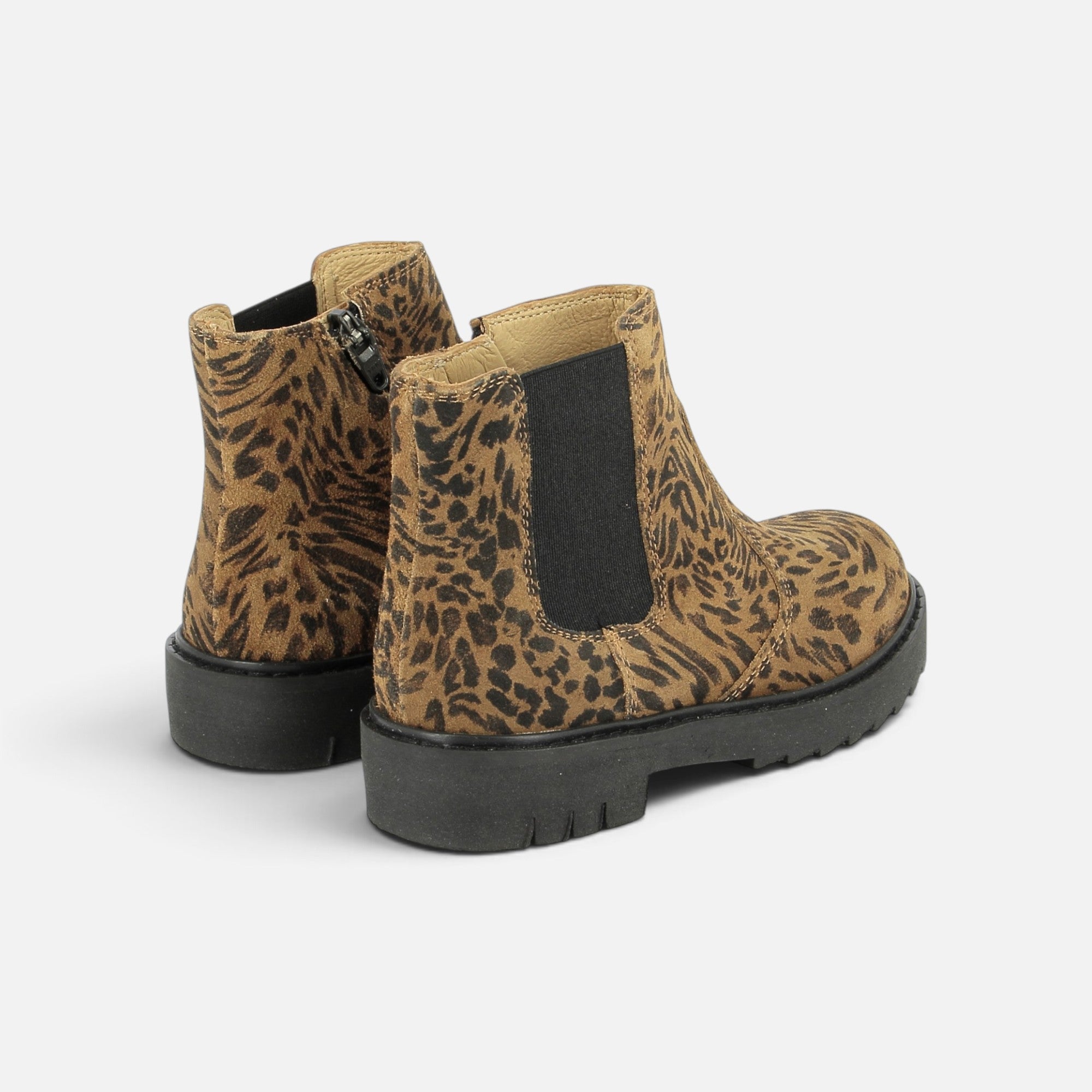 pom-d-api-sid-jodzip-boots-l-opard-naturel-semelle-noire image 2