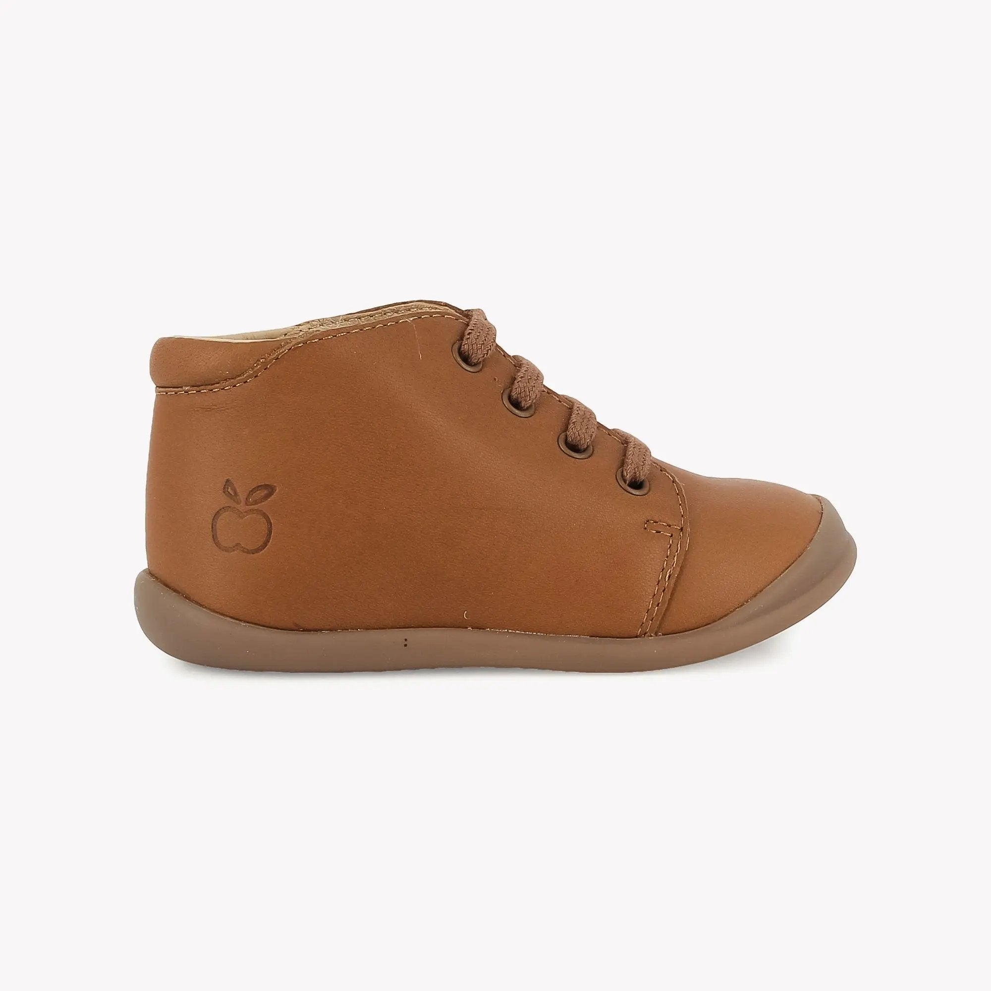 pom-d-api-flex-up-bottine-chaussure-premiers-pas-gar-on-camel-lacets image 3