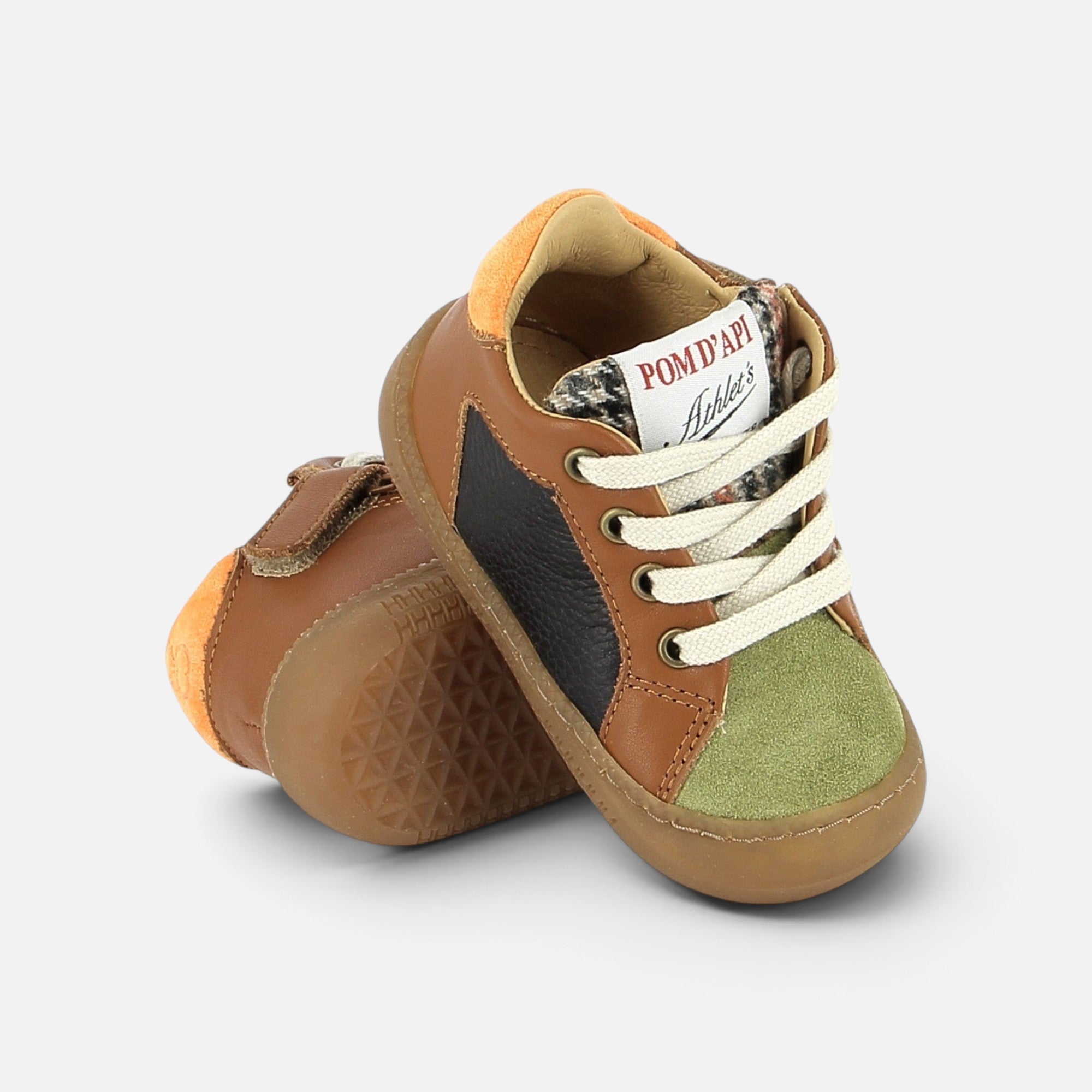 pom-d-api-yaka-star-barefoot-premiers-pas-marron-navy image 3