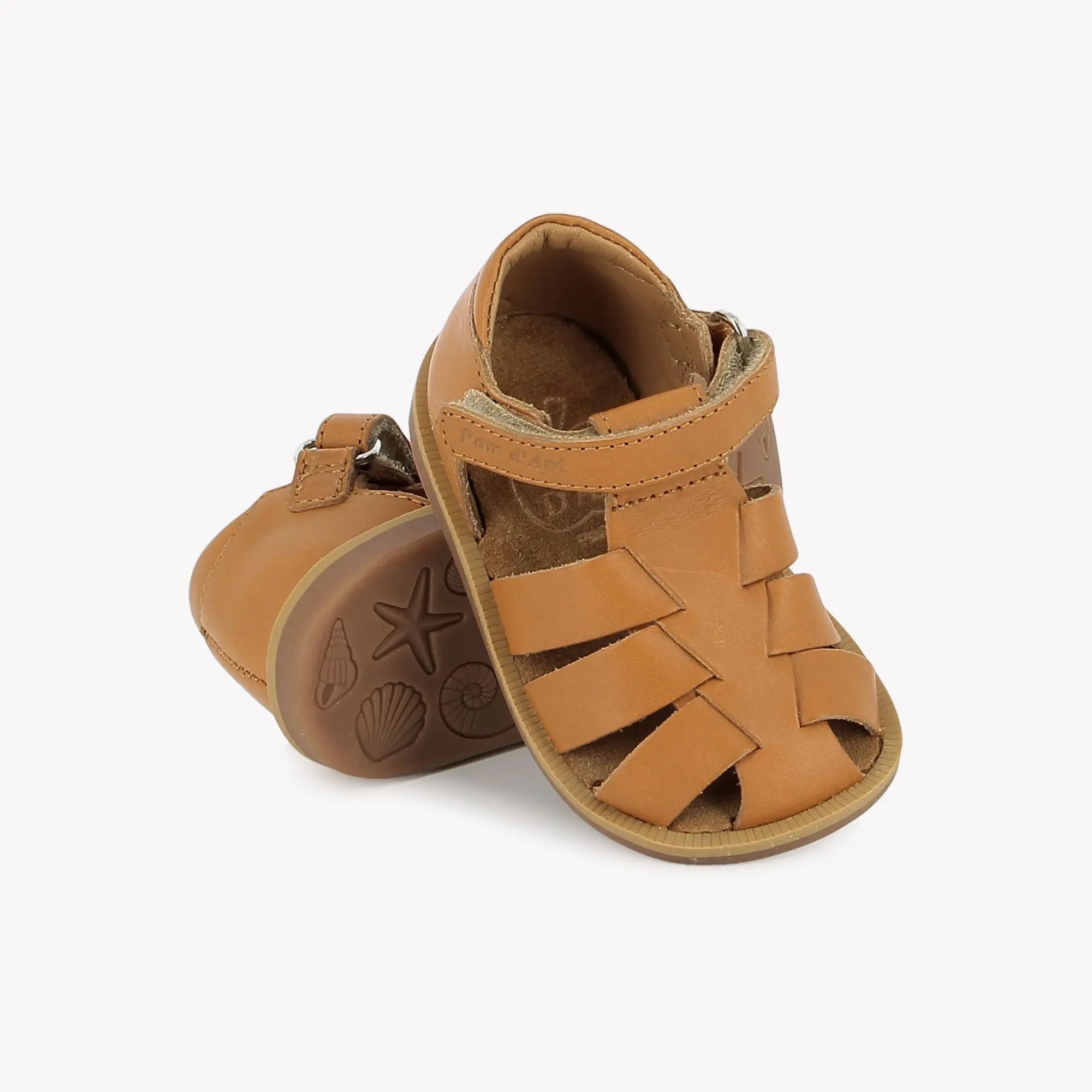 pom-d-api-poppy-air-pur-dad-sandale-premiers-pas-gar-on-light-camel image 2