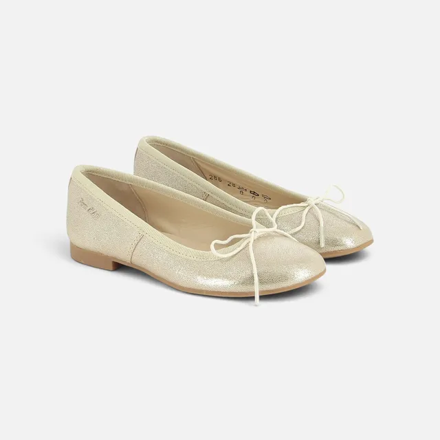 pom-d-api-dory-bal-ballerine-fille-dor-vel-paillette image 1