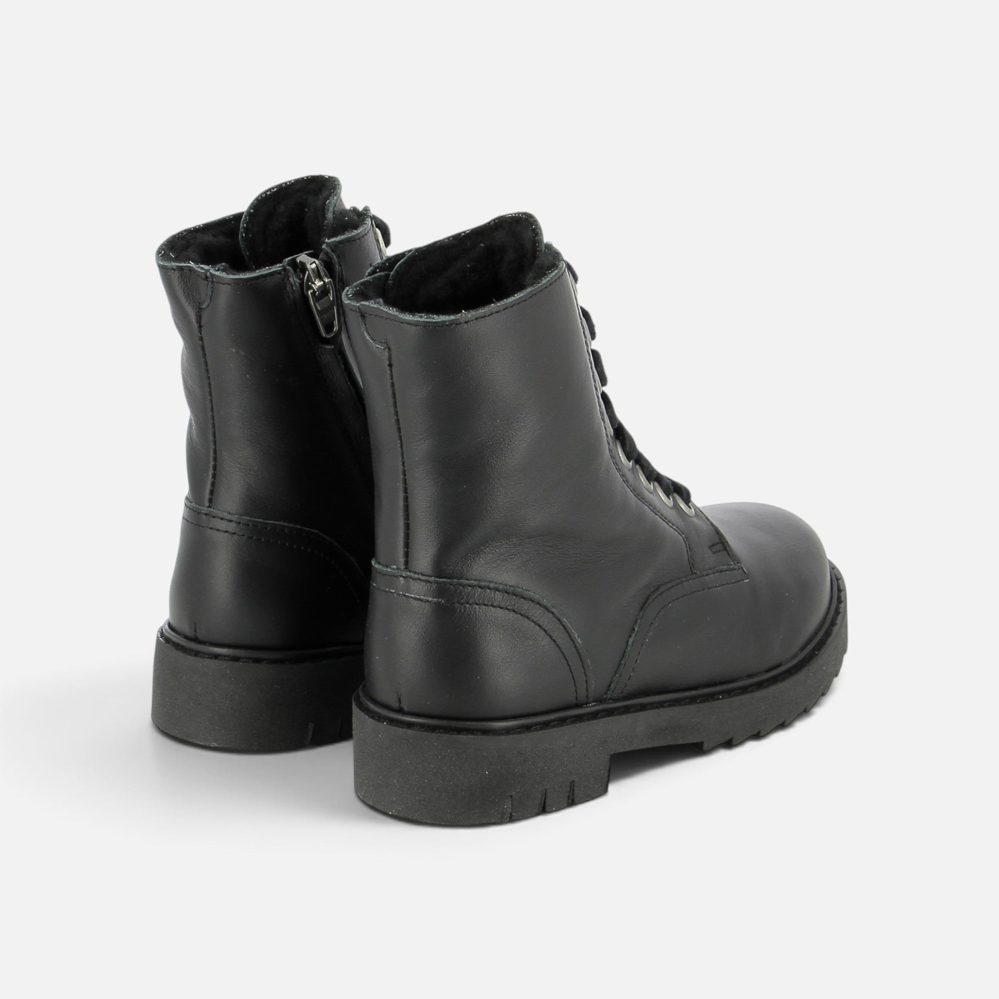 pom-d-api-sid-ranger-fur-bottine-fourr-e-noir-semelle-noire image 3