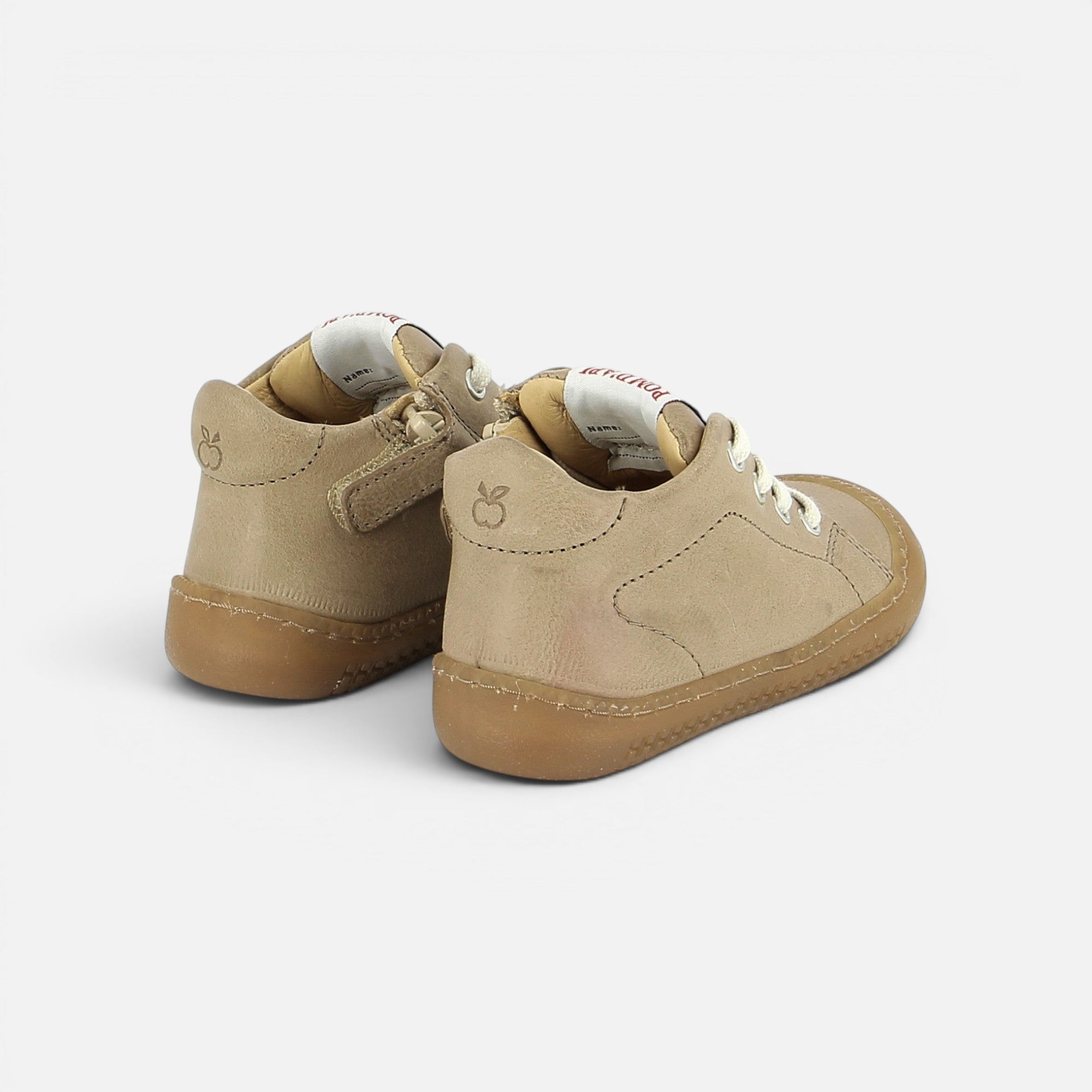 pom-d-api-yaka-walk-basket-premiers-pas-nappa-mastic-marron-barefoot image 3