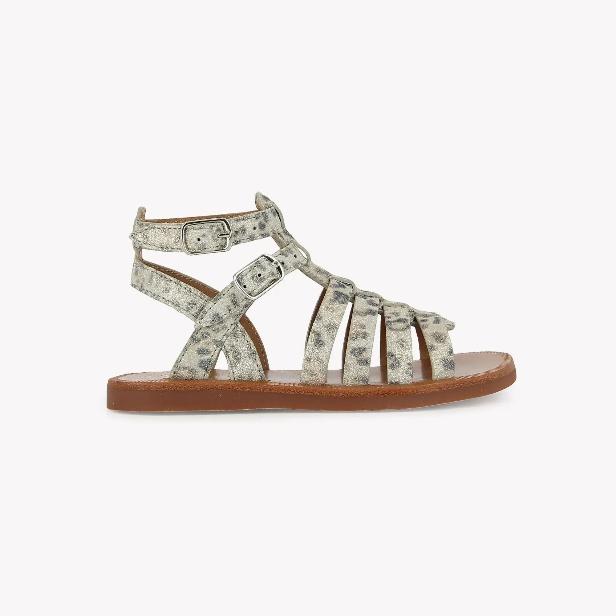 pom-d-api-plagette-gladiator-sandale-enfant-jasper-bianco-platino image 4