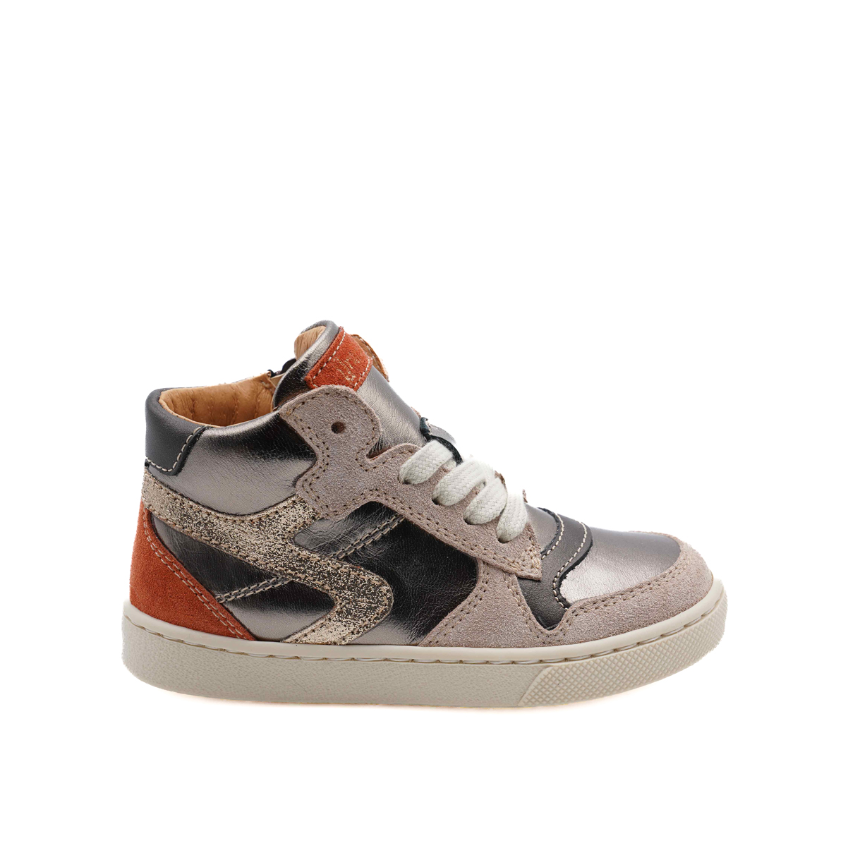 babybotte-kolette-grey-chaussure-fille-lacets-zip image 1
