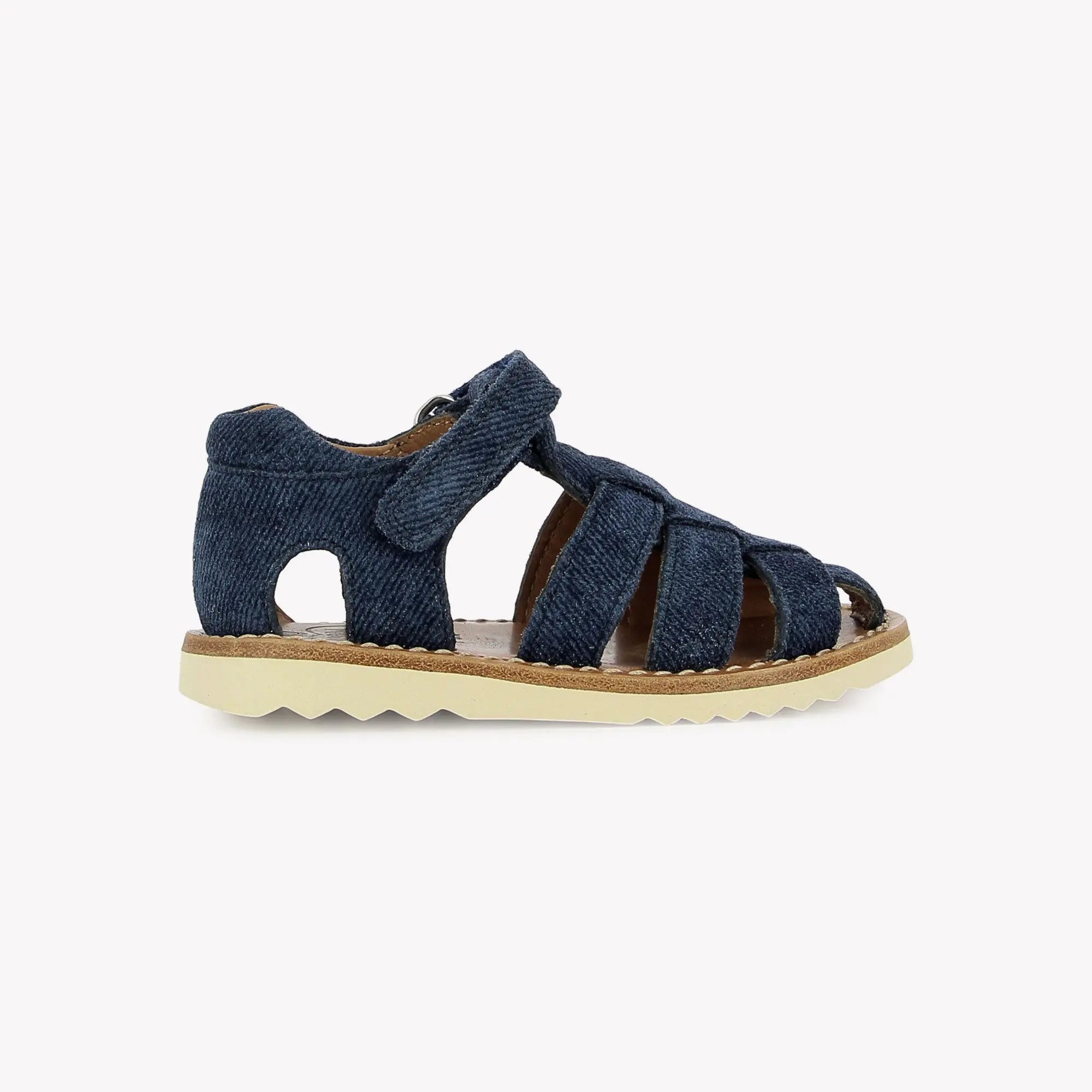 pom-d-api-waff-papy-sandale-gar-on-cuir-denim image 5
