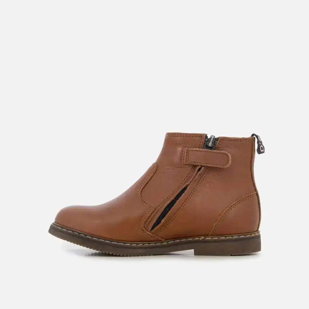 pom-d-api-city-jodzip-bottine-enfant-camel-marron-dor image 3