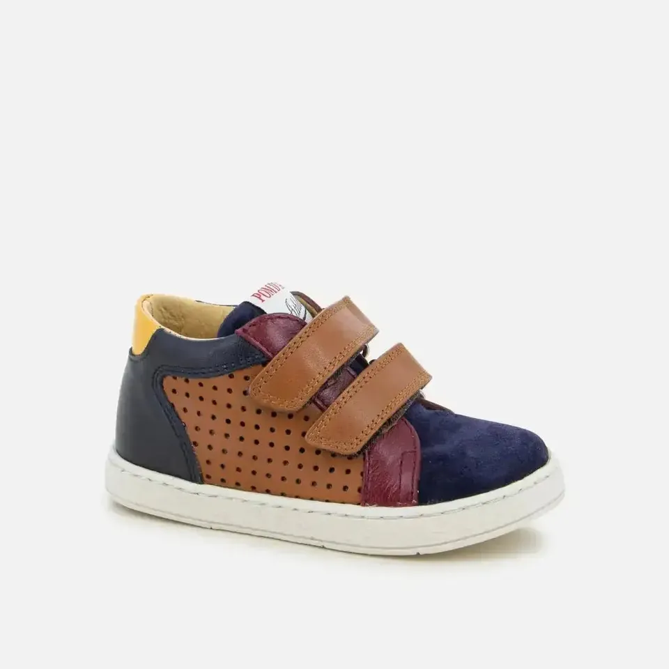 pom-d-api-mousse-easy-perfo-basket-premiers-pas-camel-marine image 1