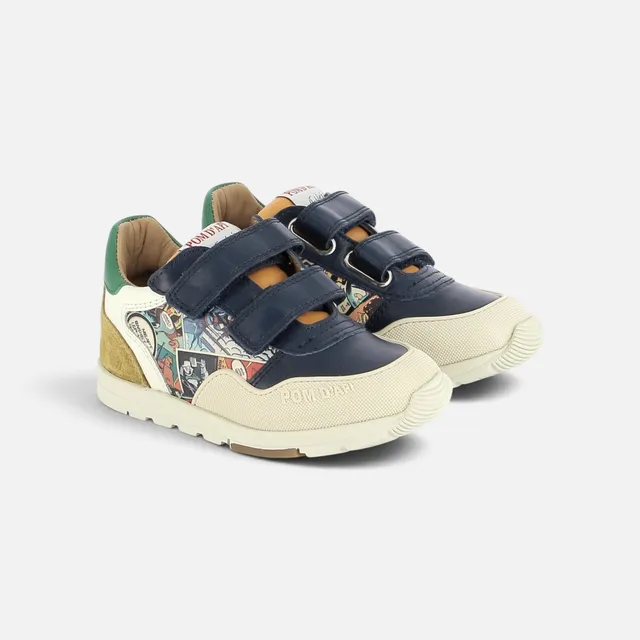 pom-d-api-pouss-race-bump-baskets-jogger-gar-on-marine-multi image 1