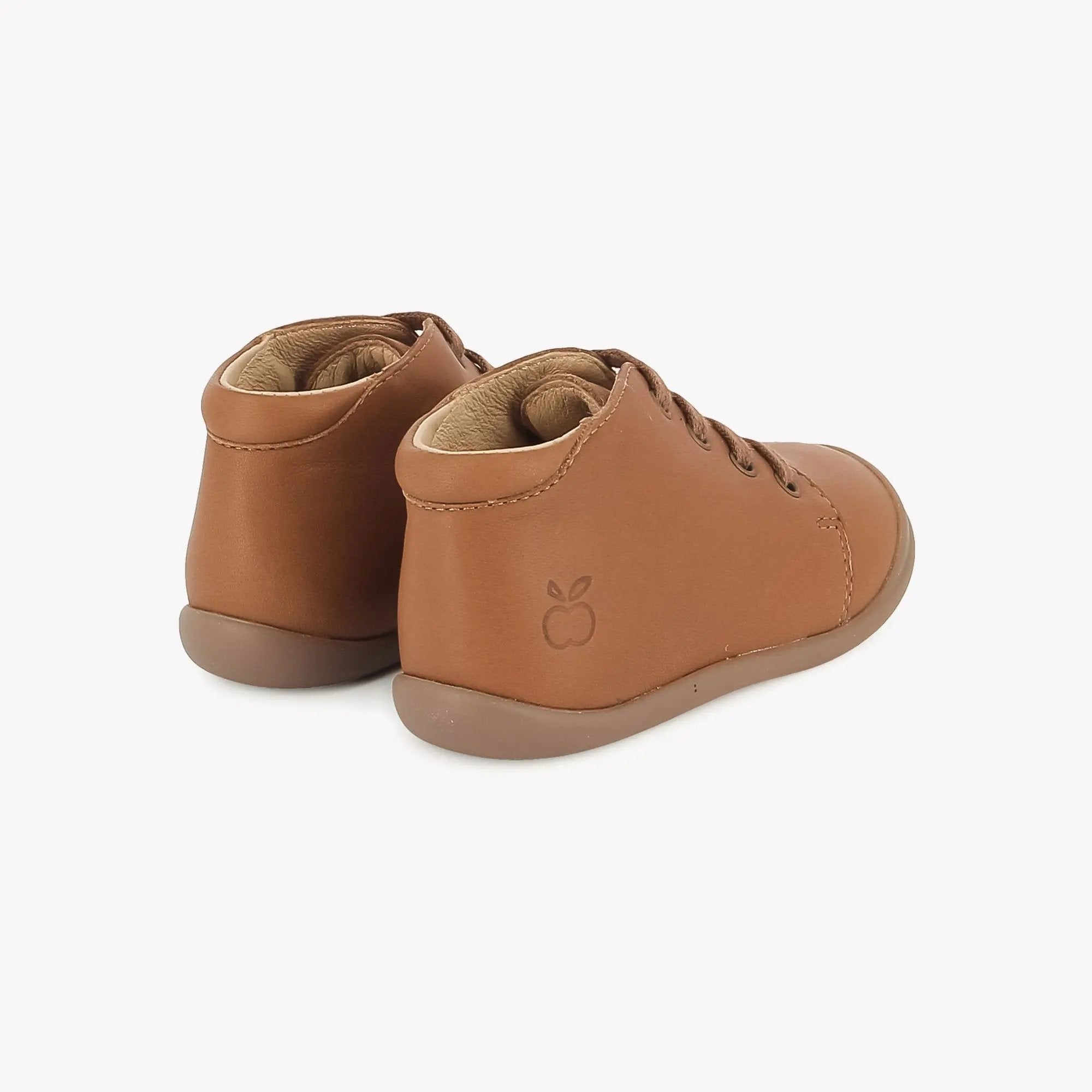 pom-d-api-flex-up-bottine-chaussure-premiers-pas-gar-on-camel-lacets image 5
