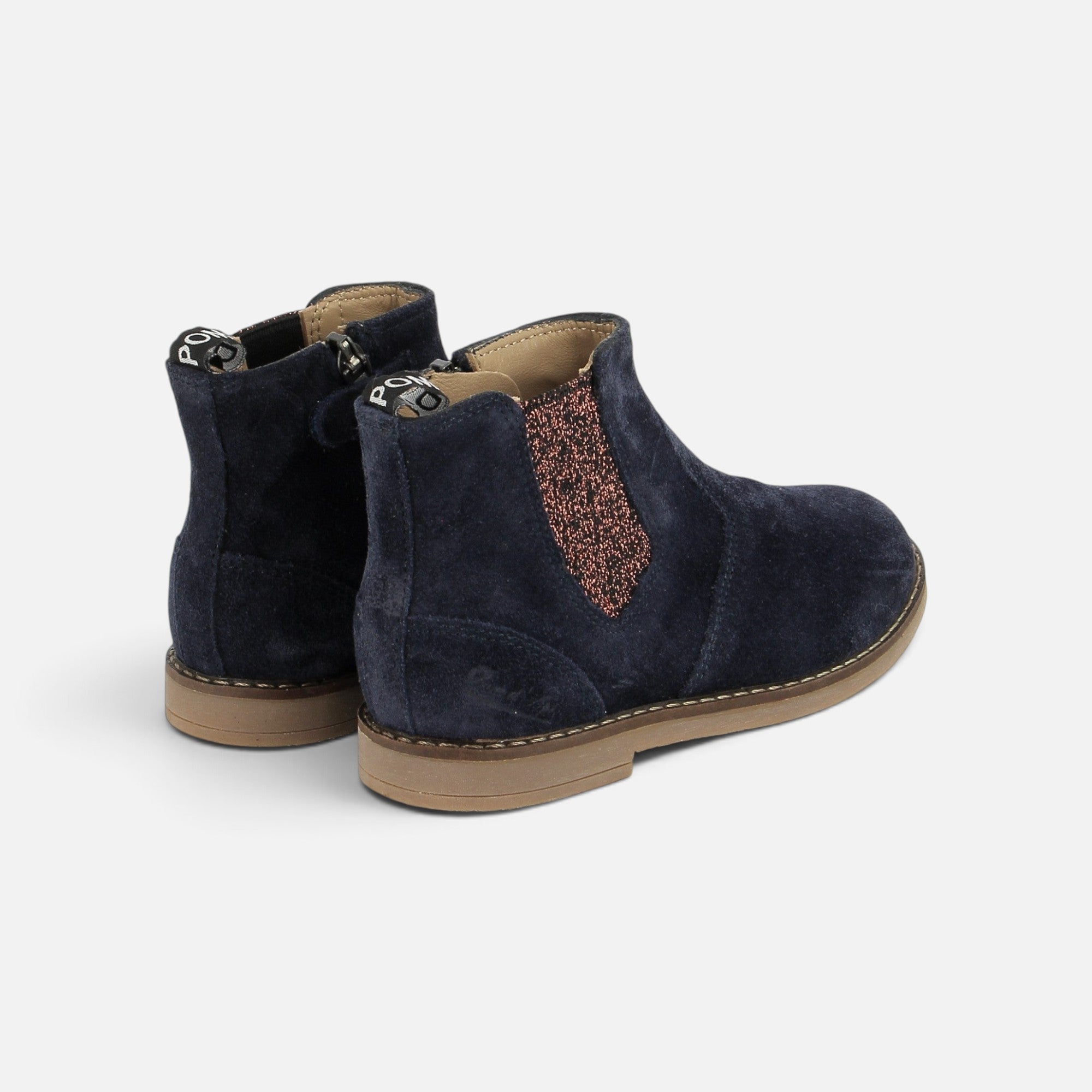 pom-d-api-trip-new-jodzip-chelsea-boot-velours-navy-fille image 3