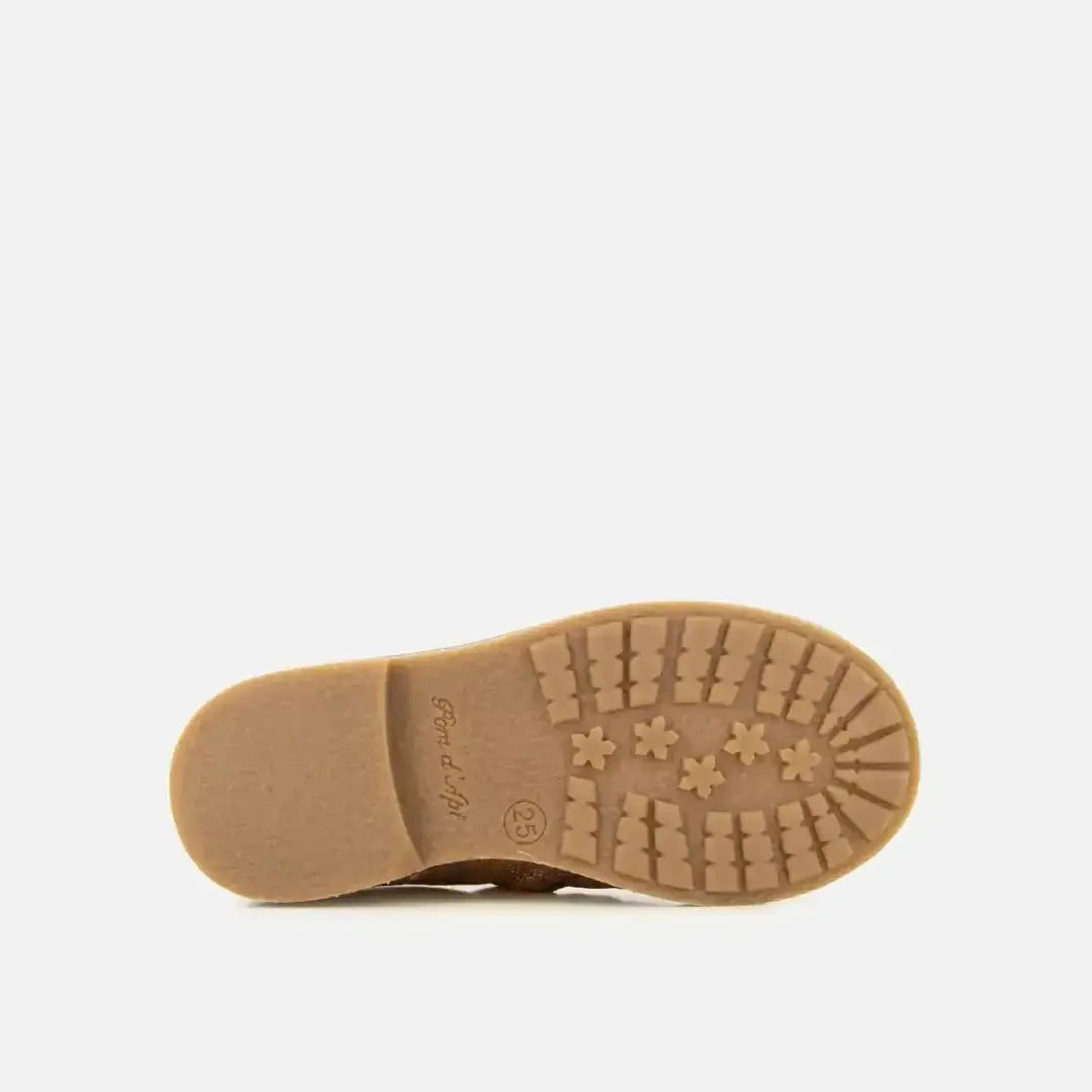 pom-d-api-trip-jodzip-bottine-velours-paillet-bronze-fille image 3