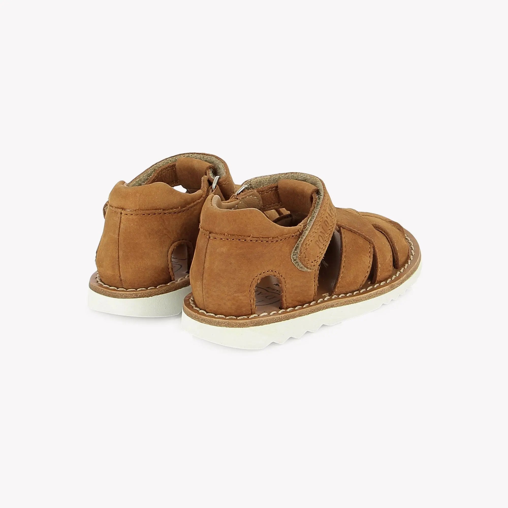pom-d-api-waff-cross-sandale-premiers-pas-nubuck-camel-gar-on image 3