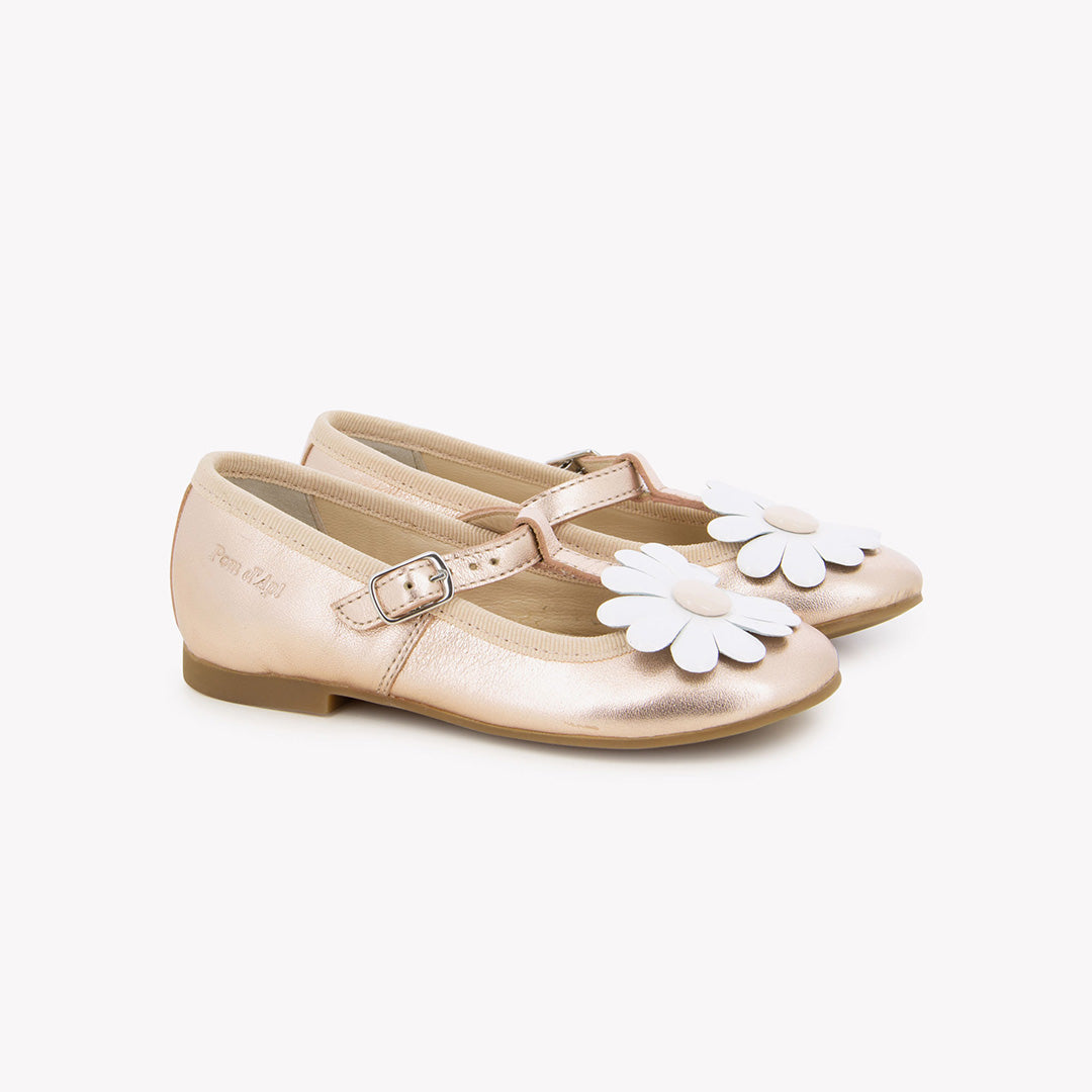 pom-d-api-dory-flo-laminato-cuivre-ballerine-cuir-enfant image 1