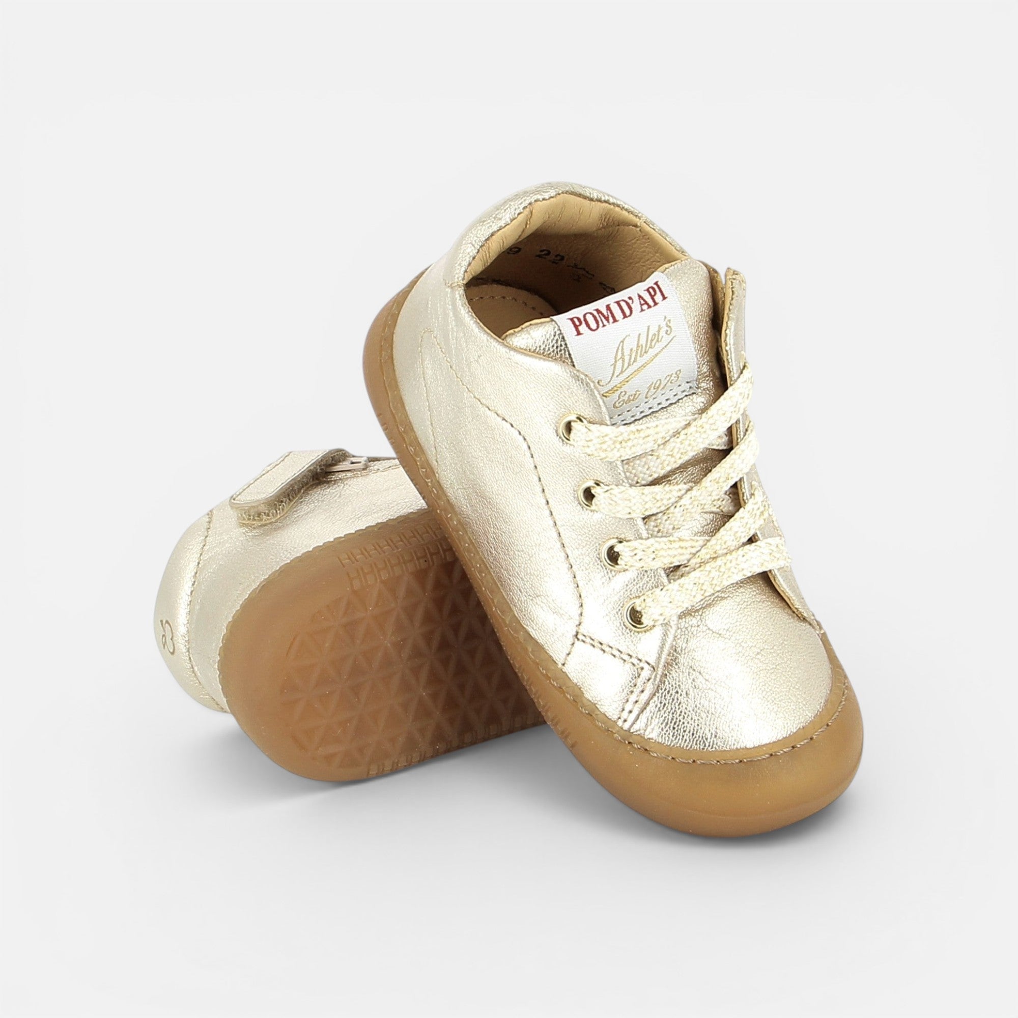 pom-d-api-yaka-walk-basket-premiers-pas-fille-metal-milled-platine image 2