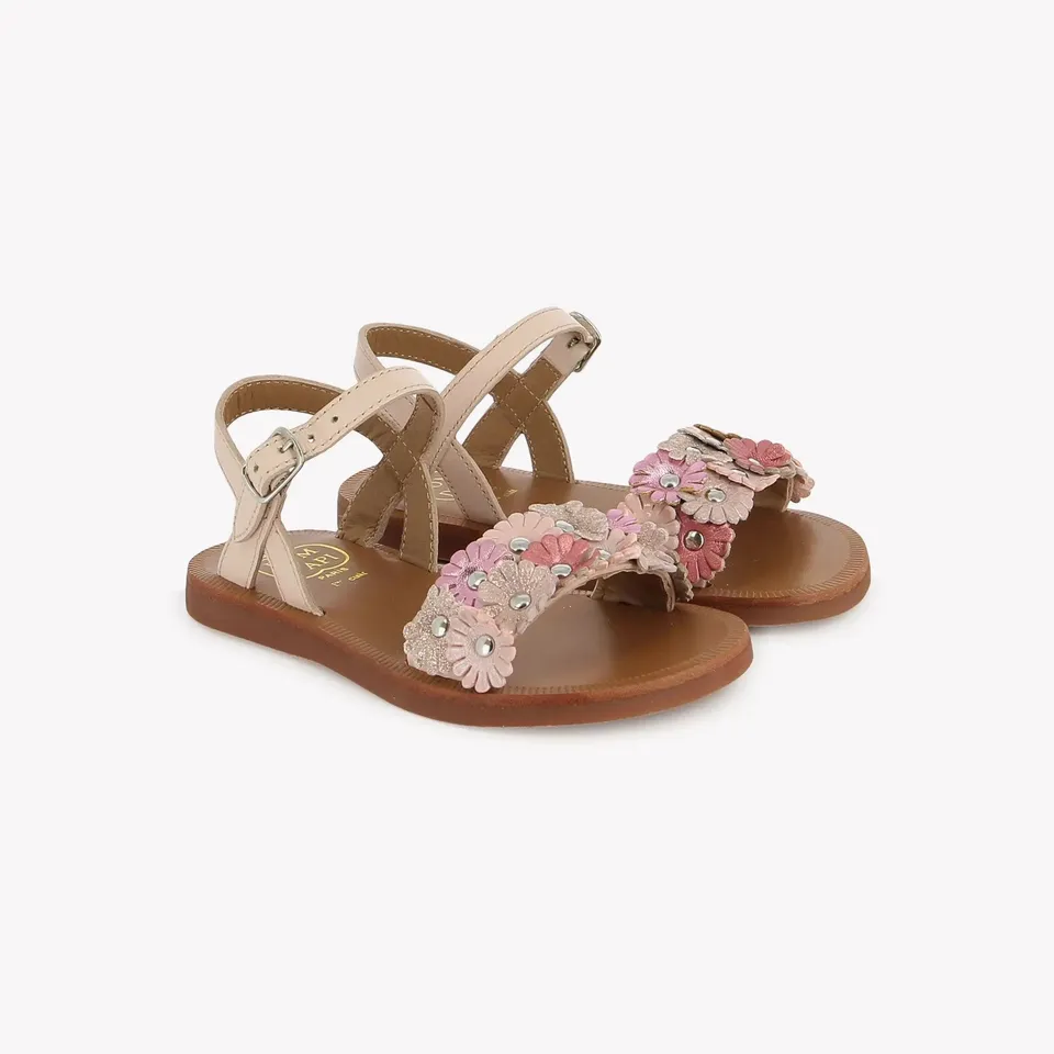 pom-d-api-plagette-multi-flo-nappa-pink-panther-multi-sandale-fille image 1