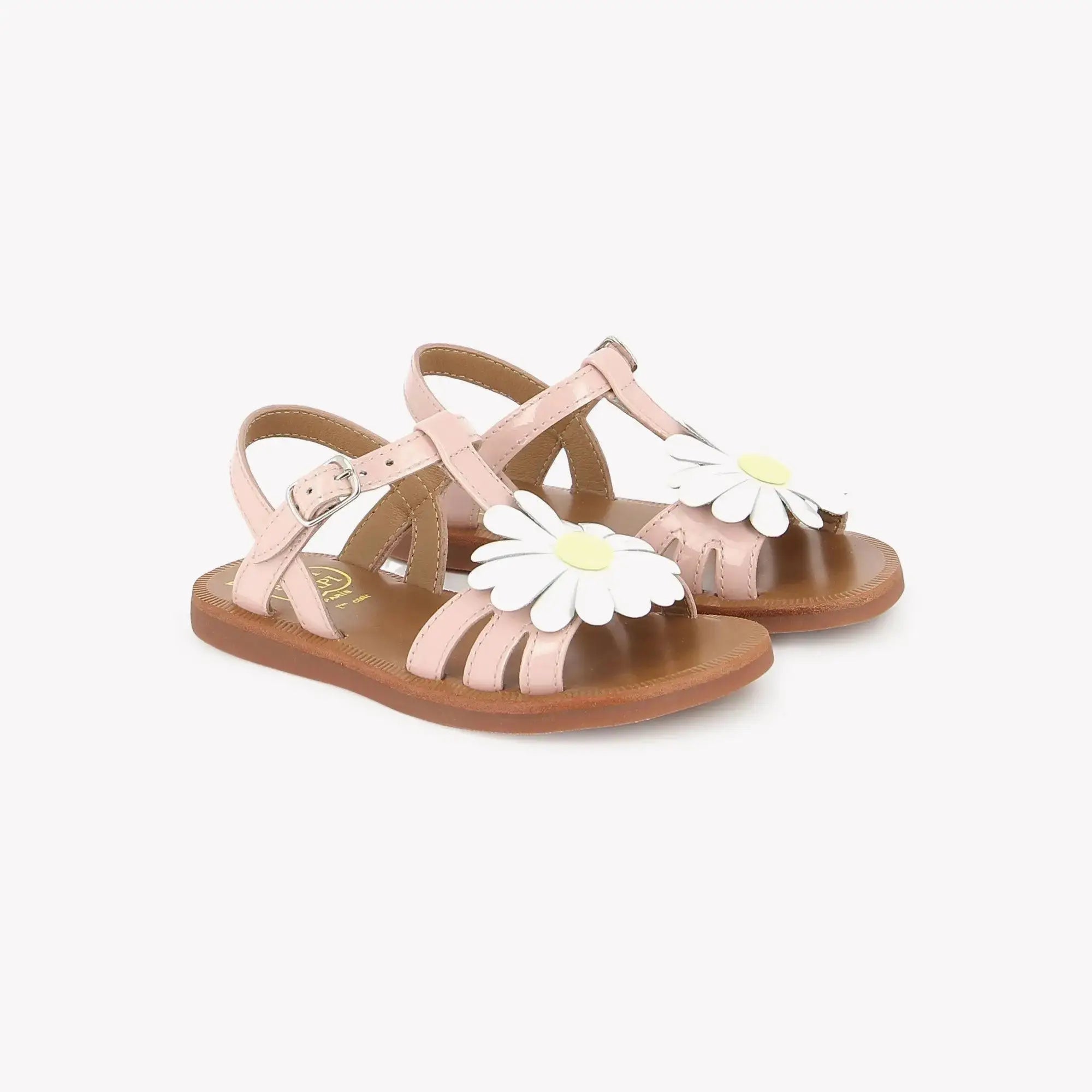 pom-d-api-plagette-big-flo-sandale-enfant-vernis-pink image 1