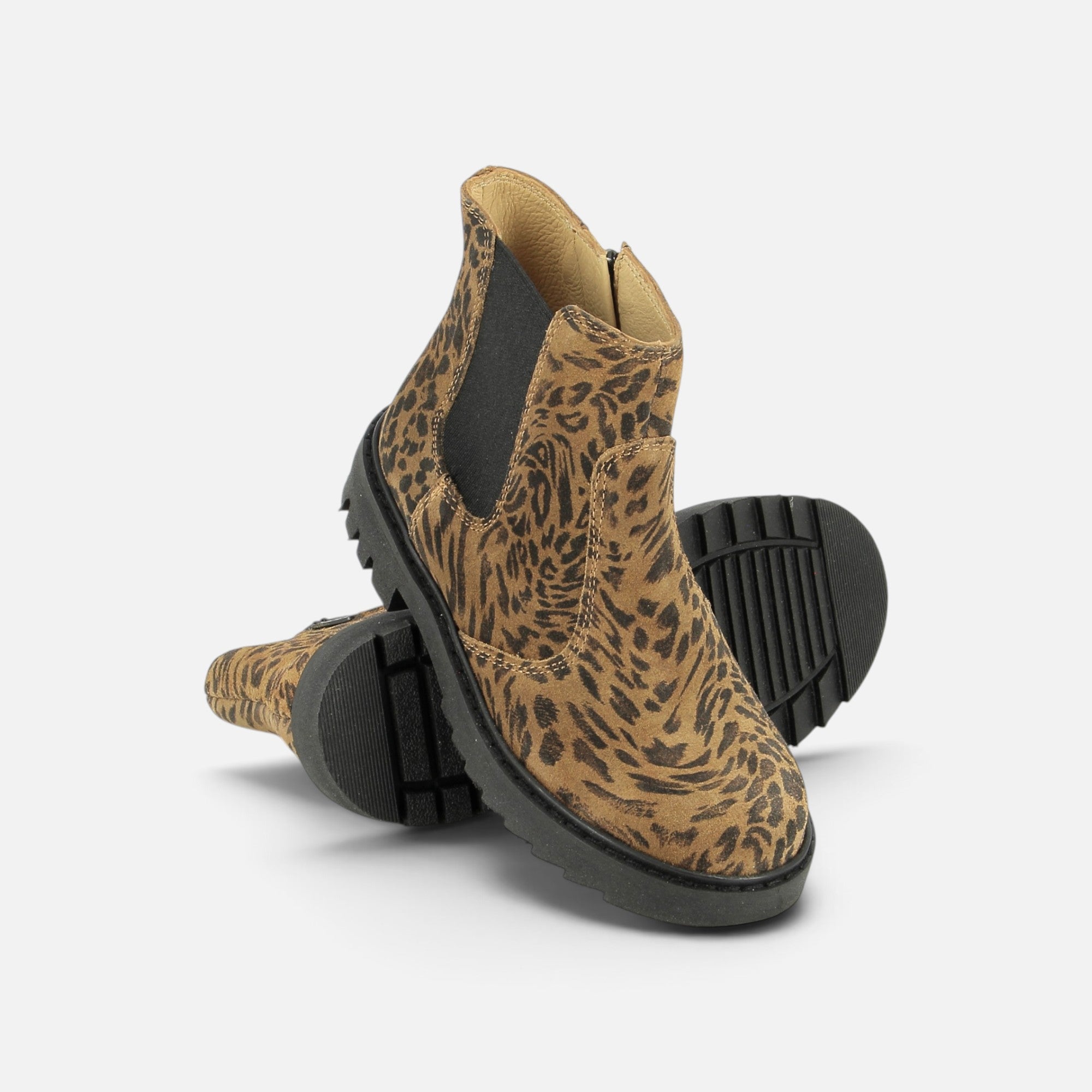 pom-d-api-sid-jodzip-boots-l-opard-naturel-semelle-noire image 3