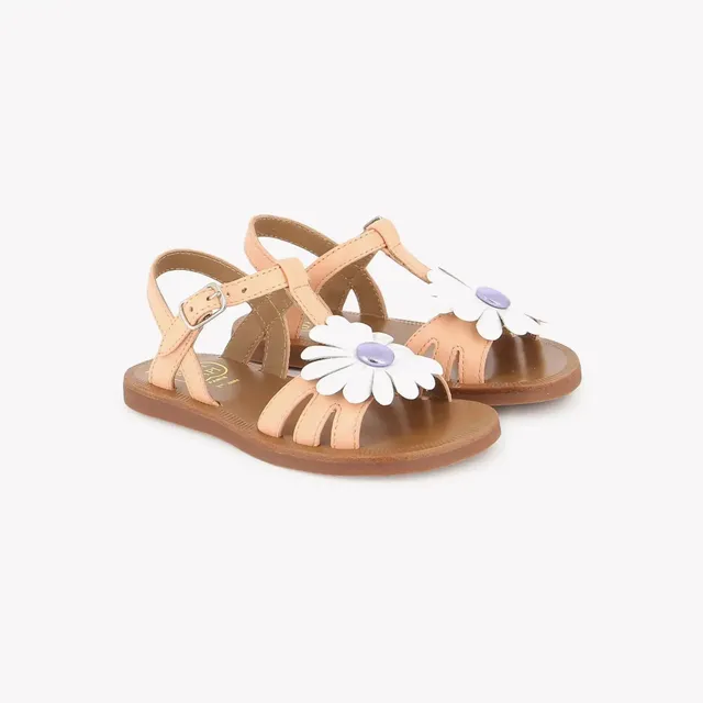 pom-d-api-plagette-big-flo-sandale-fille-cuir-kaiser-clems image 1