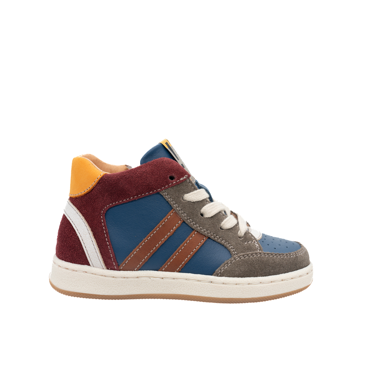 babybotte-kaspard-blue-chaussure-gar-on-lacets-zip image 1