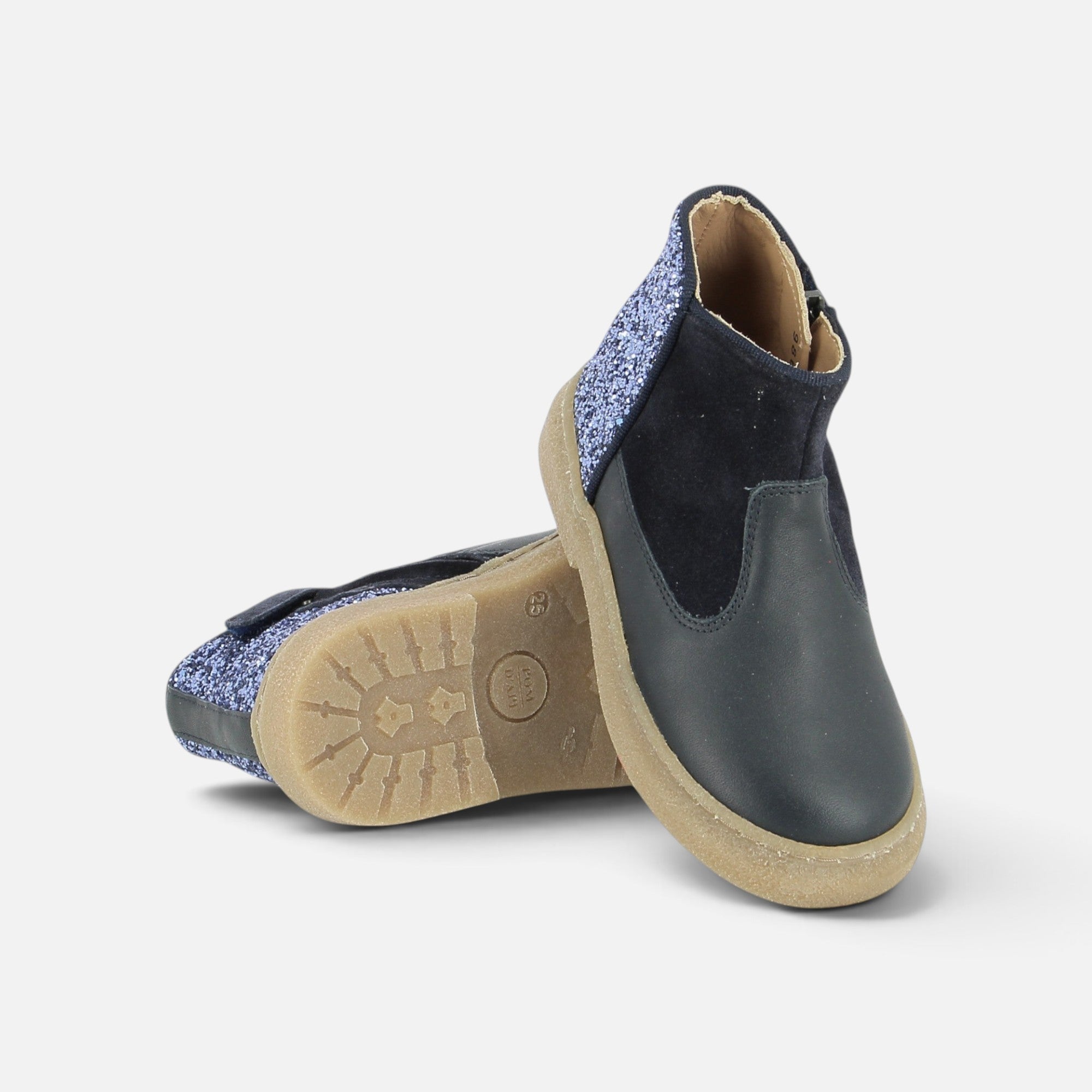 pom-d-api-trix-back-bottine-cuir-fille-marine image 3