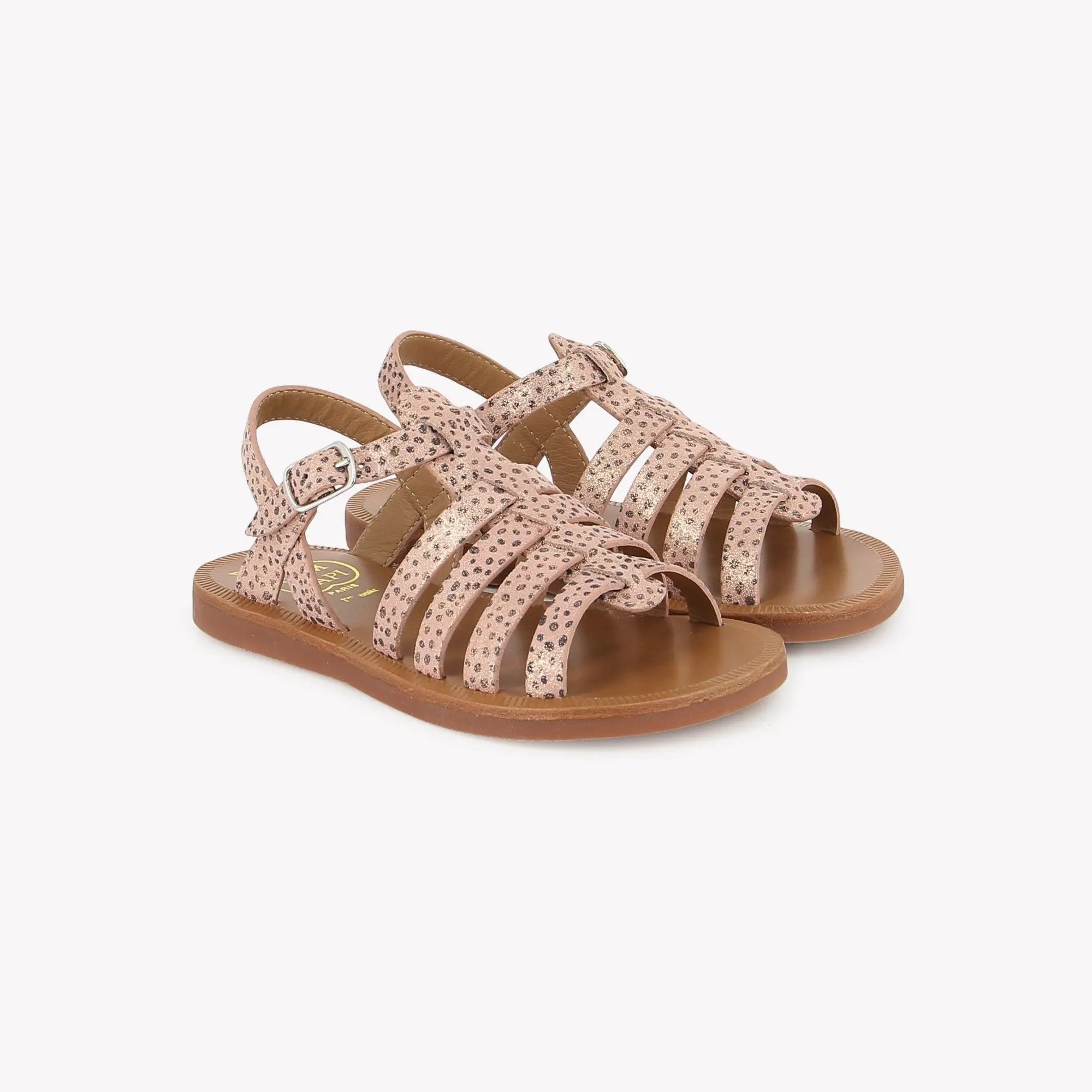 pom-d-api-plagette-strap-sandale-fille-indian-lux-pink image 1