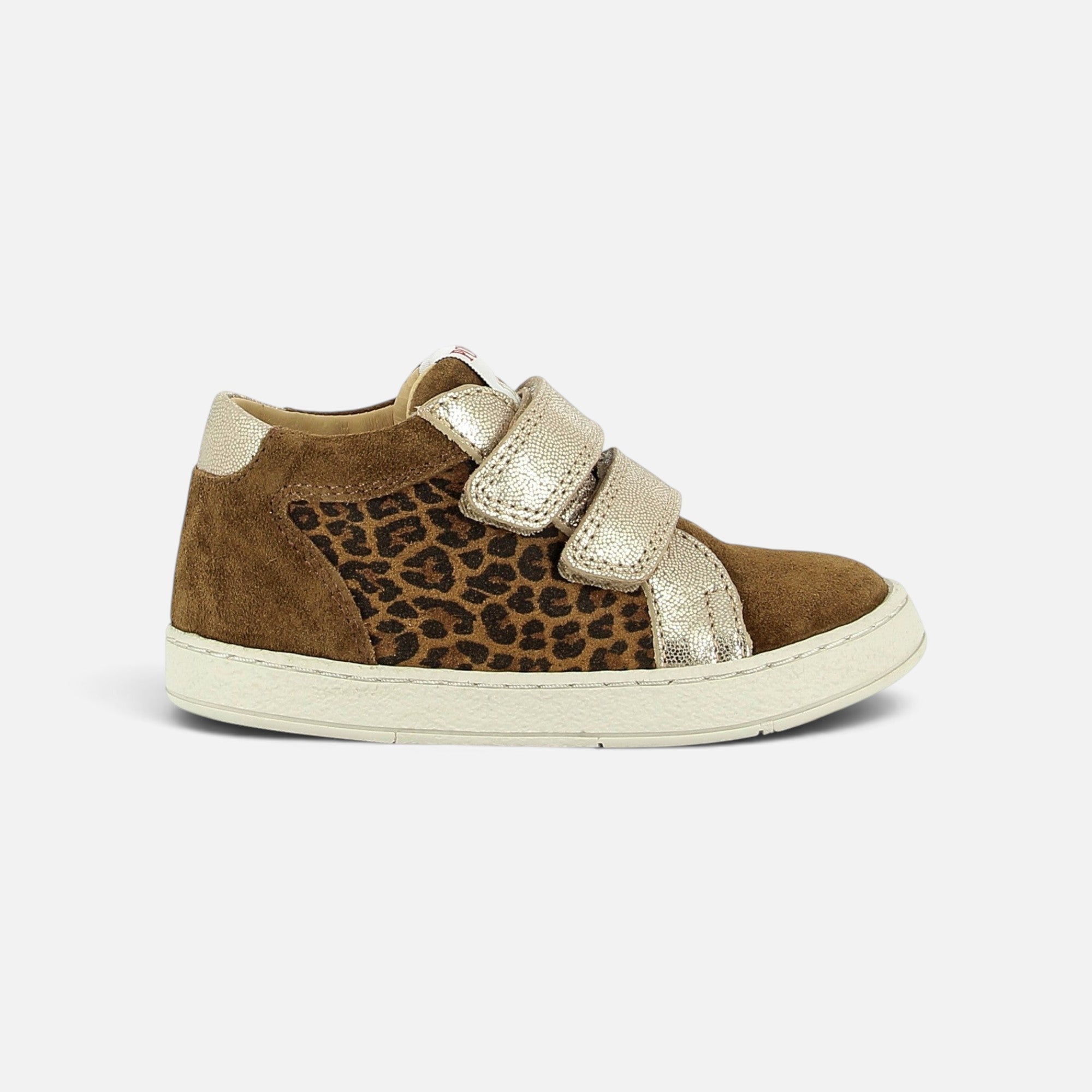 pom-d-api-mousse-easy-top-basket-cuir-velours-baby-leo-miel-naturel-fille image 4