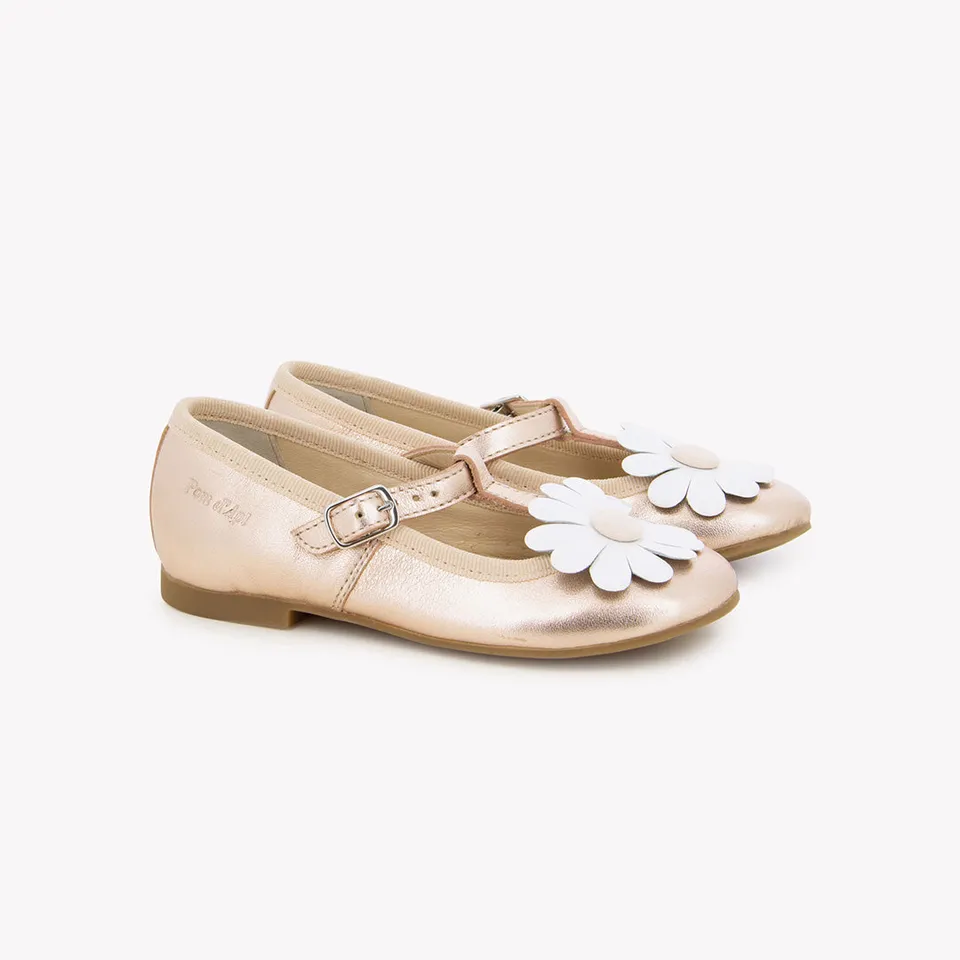 pom-d-api-dory-flo-laminato-cuivre-ballerine-cuir-enfant image 1