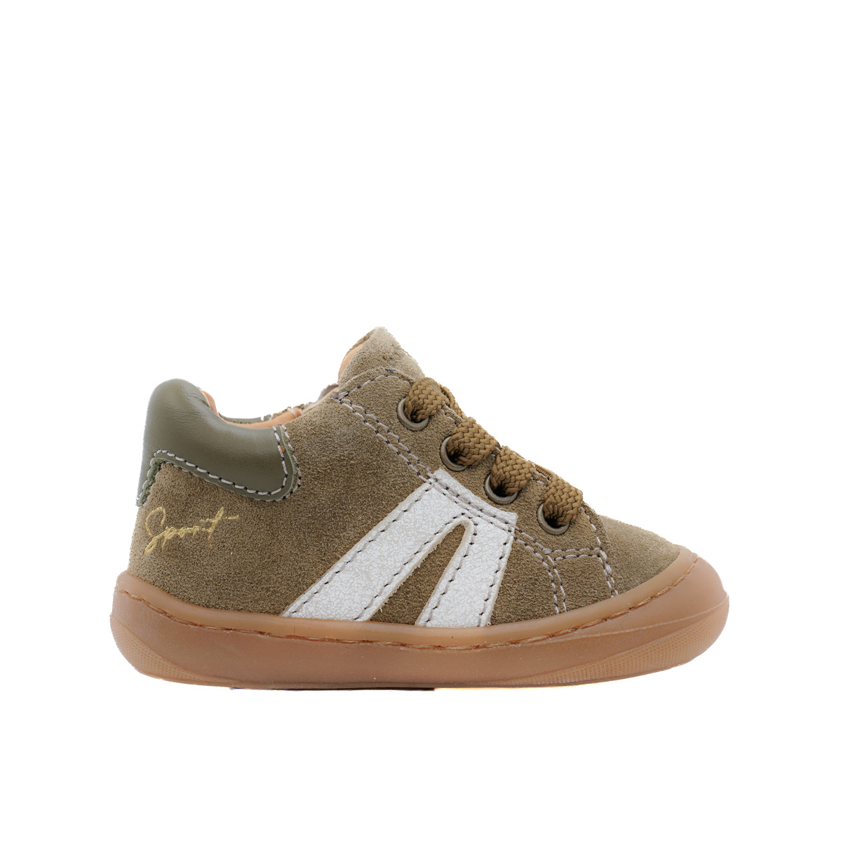 babybotte-argo-sport-green-chaussure-b-b-gar-on-velours-zip image 1
