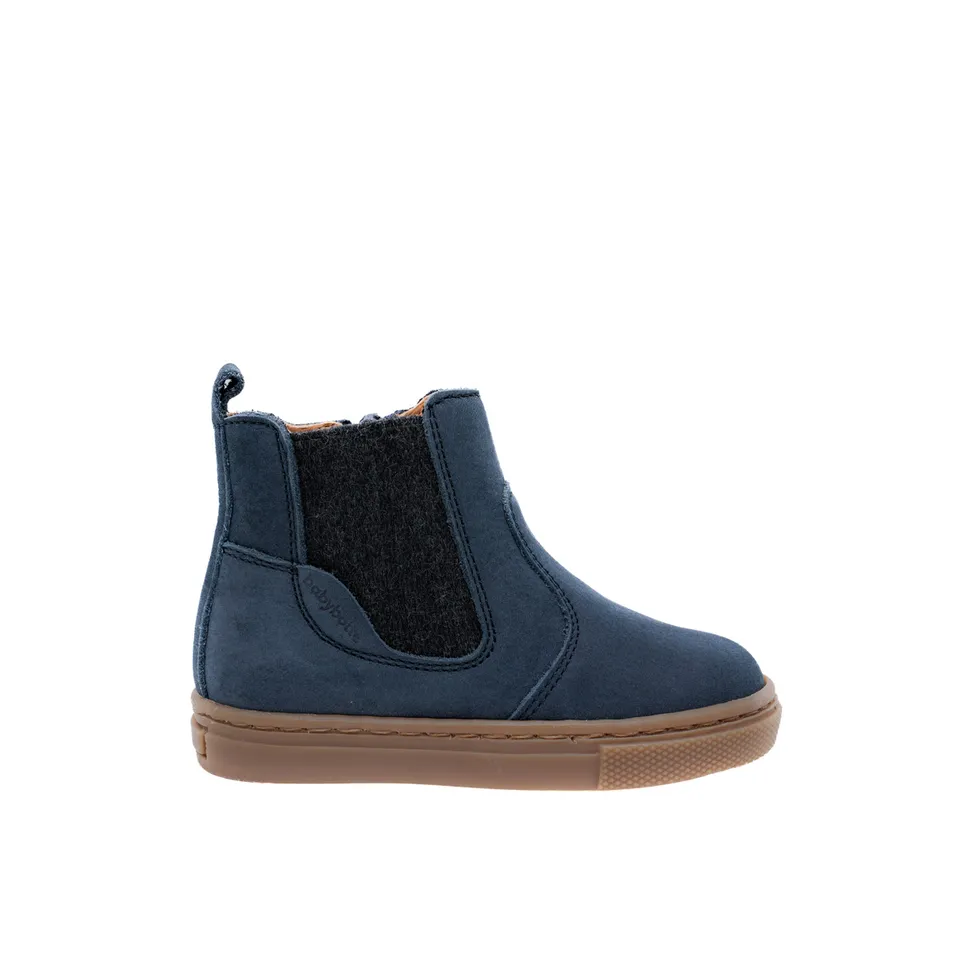 babybotte-arnaud-bottine-premiers-pas-gar-on-zip-bleu image 1
