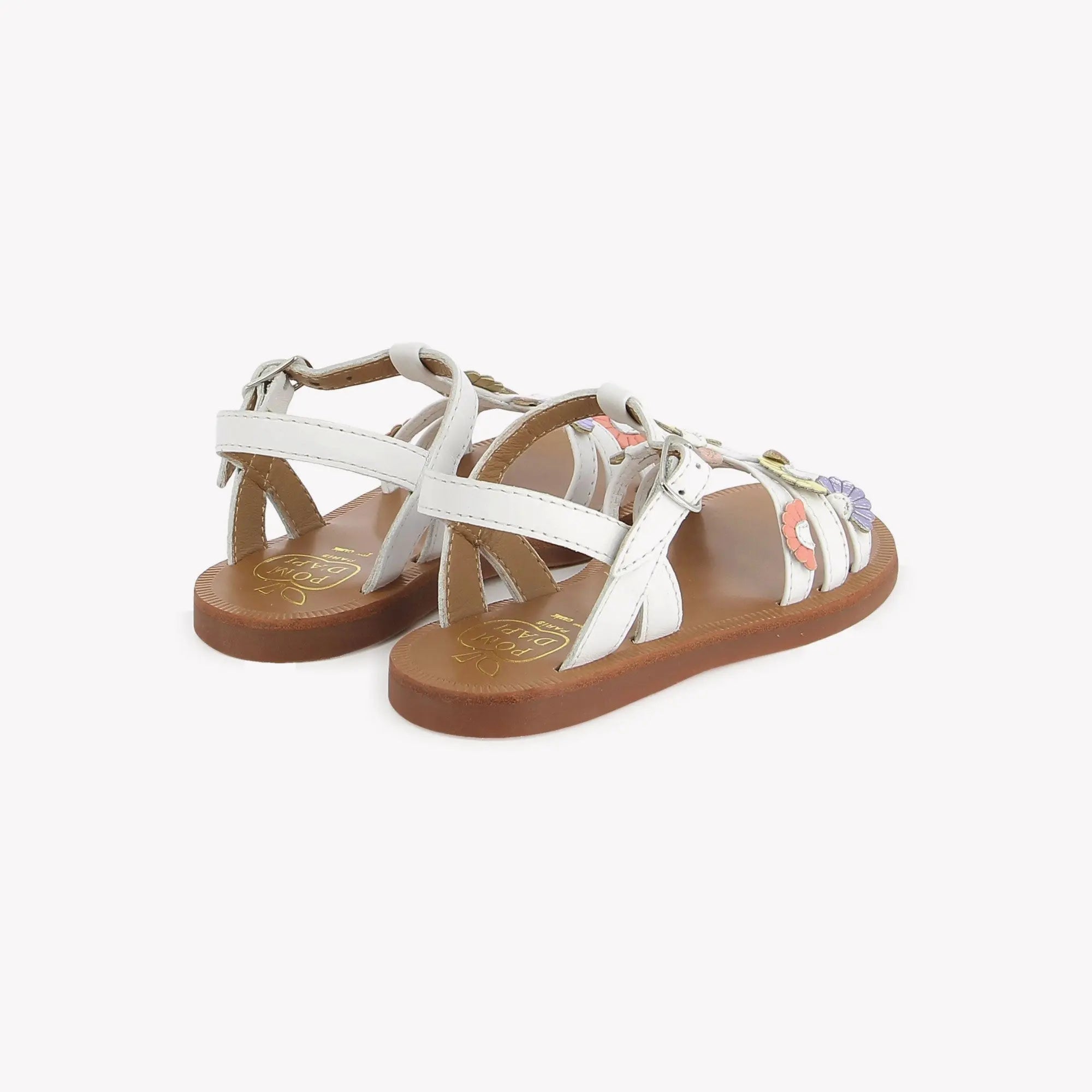 pom-d-api-plagette-multi-daisy-sandale-fille-nappa-blanc-multi-fresh image 3
