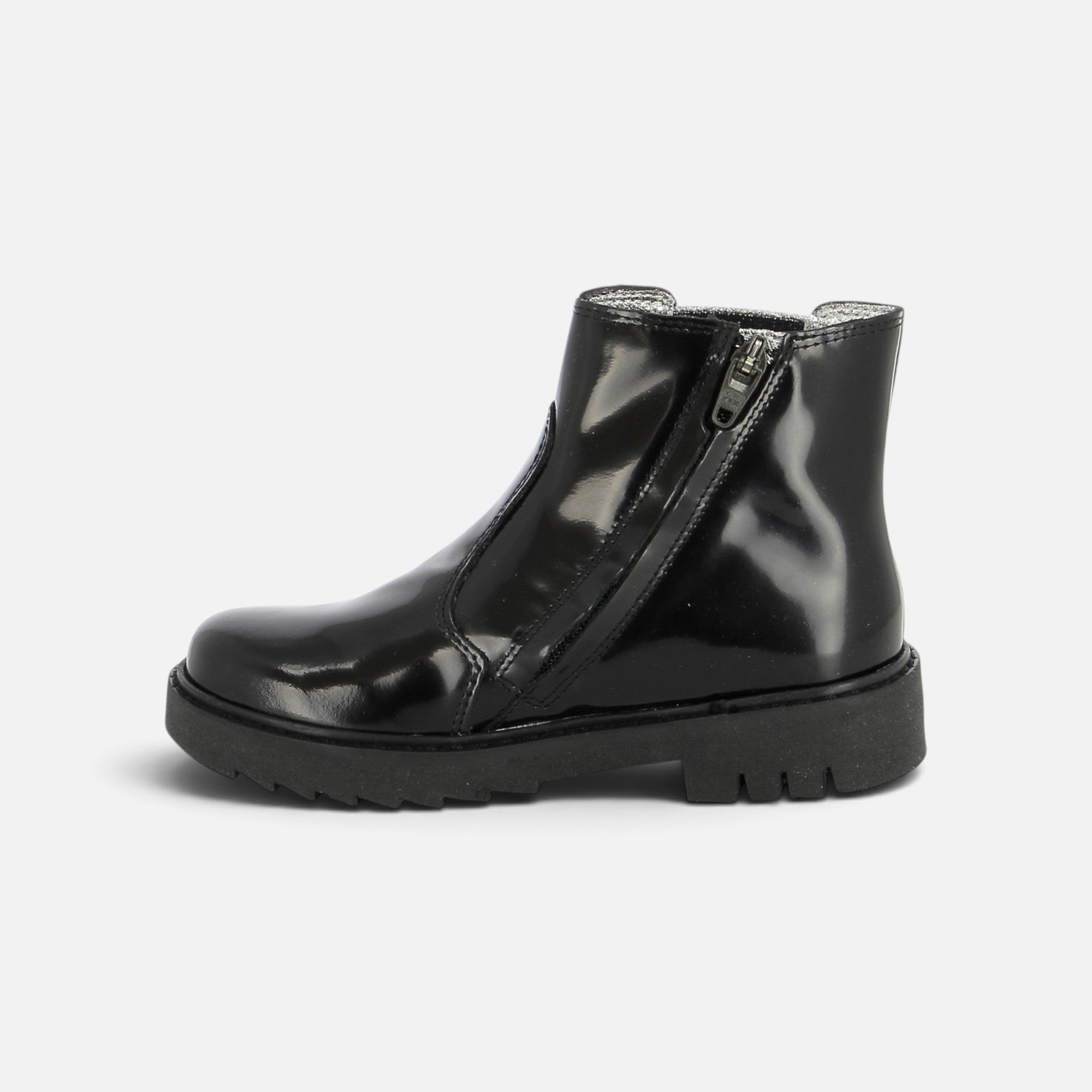 pom-d-api-sid-jodzip-boots-fille-cuir-noir-semelle-noire image 5