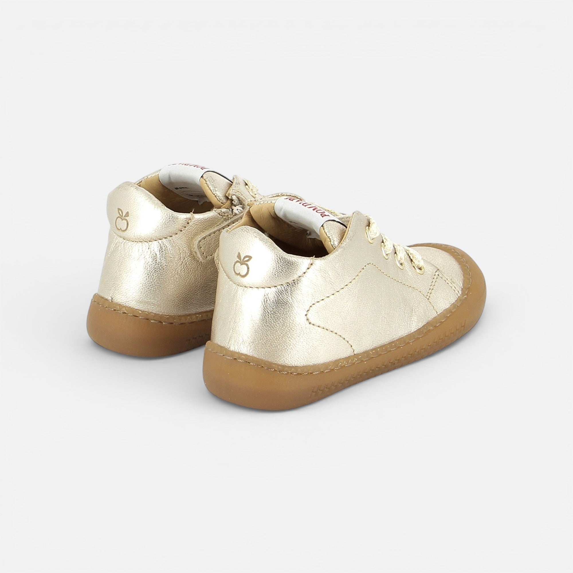 pom-d-api-yaka-walk-basket-premiers-pas-fille-metal-milled-platine image 3