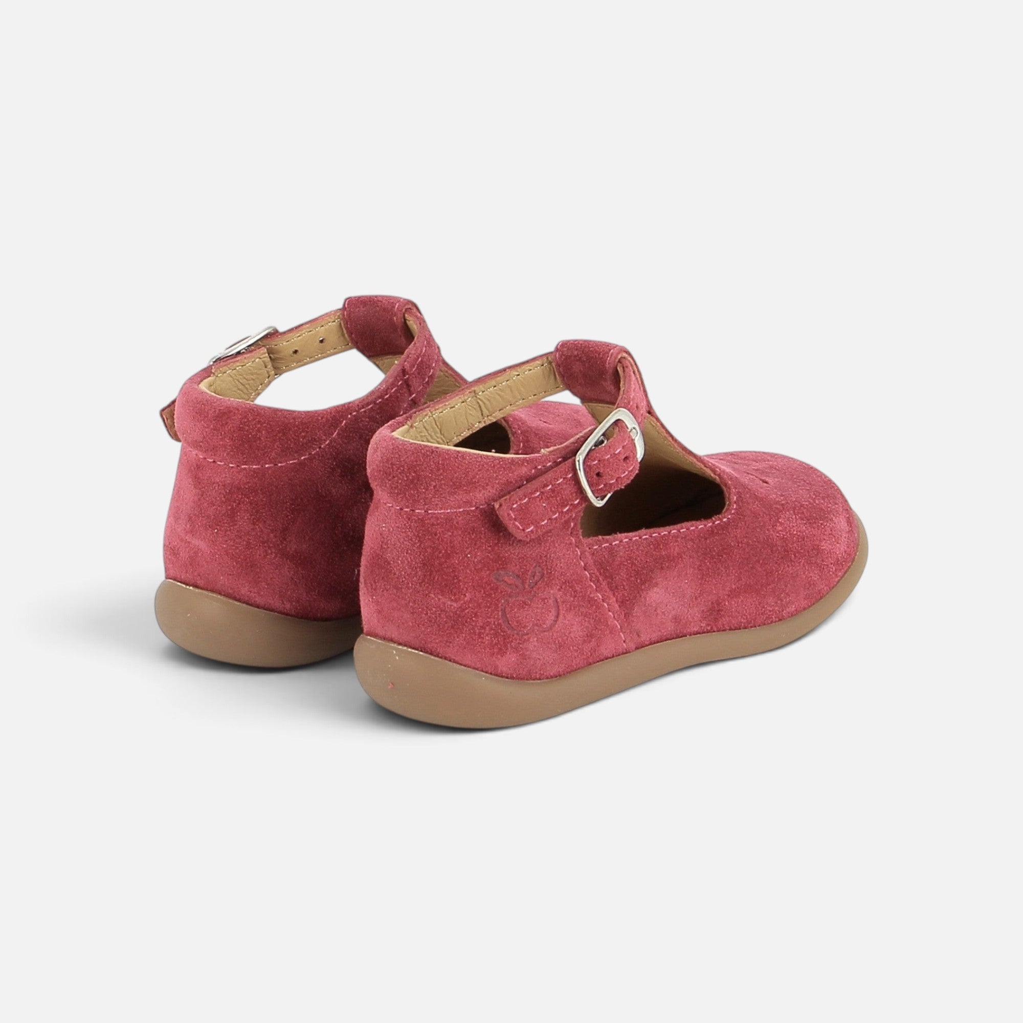 pom-d-api-stand-up-salom-velours-cherry-premiers-pas-fille-rouge image 3