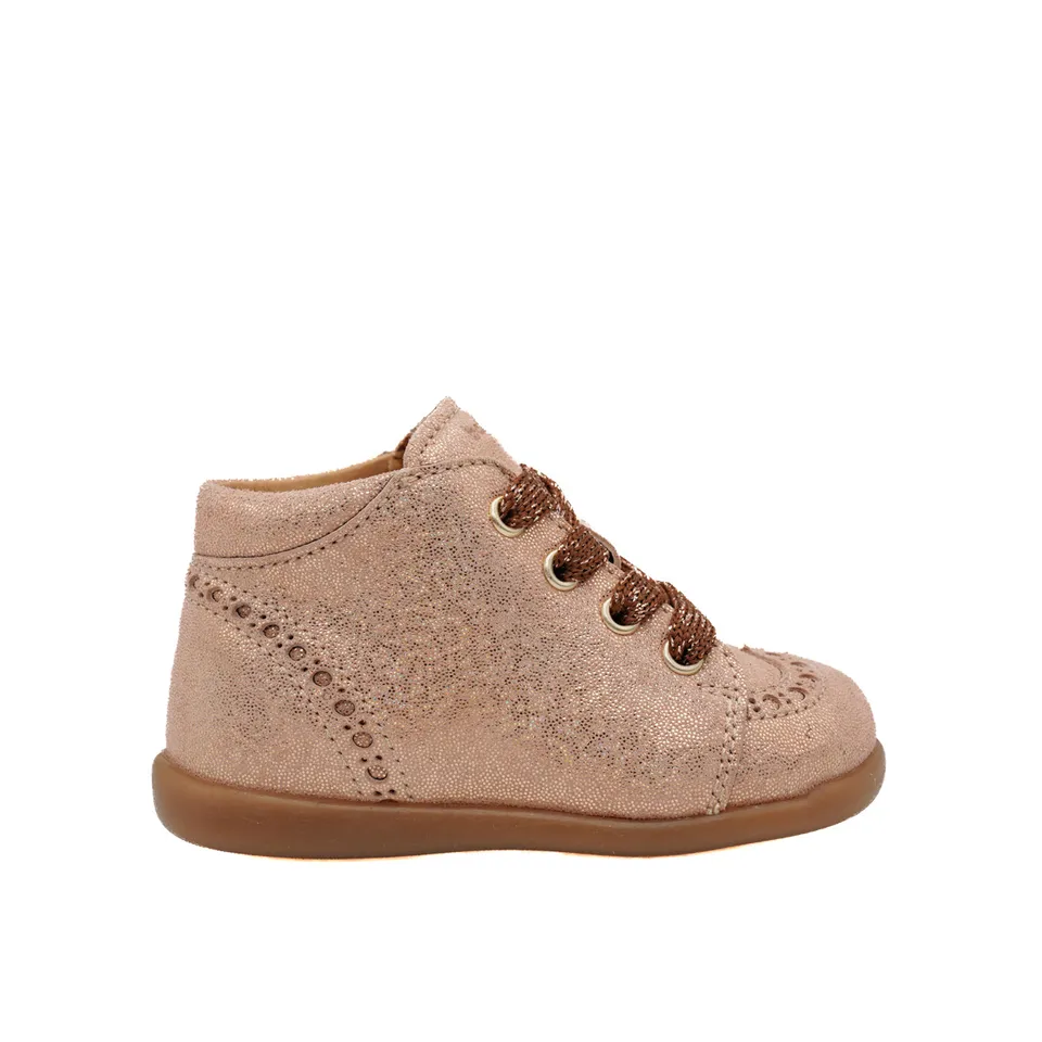 babybotte-frenchy-chaussure-b-b-fille-saumon-cuir image 1