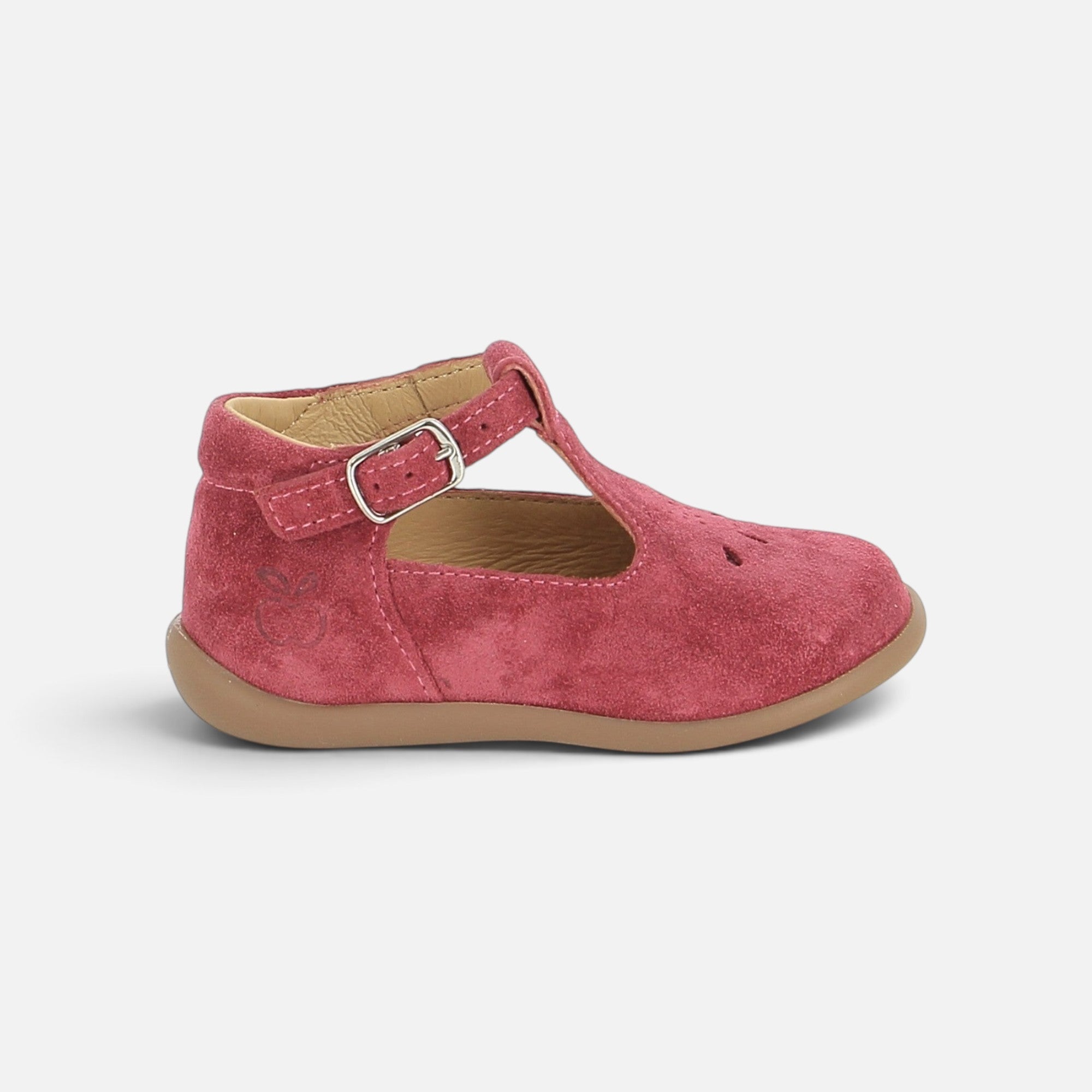 pom-d-api-stand-up-salom-velours-cherry-premiers-pas-fille-rouge image 4