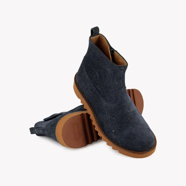 pom-d-api-ripple-boots-sl-bottine-cuir-marine-paillettes-fille image 1