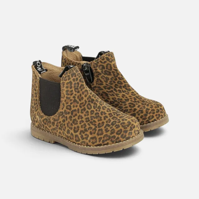 pom-d-api-bob-jod-zip-baby-leo-naturel-chelsea-boot-fille image 1