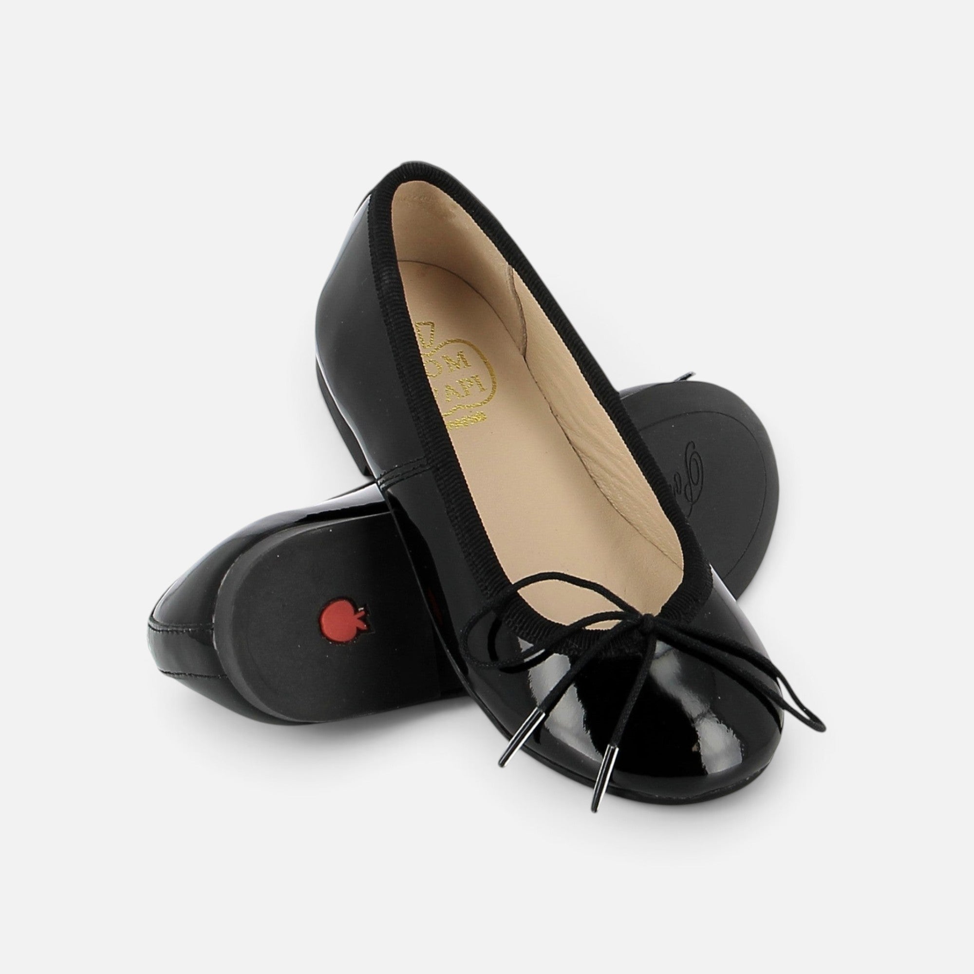 pom-d-api-dory-bal-ballerine-fille-vernis-noir image 3