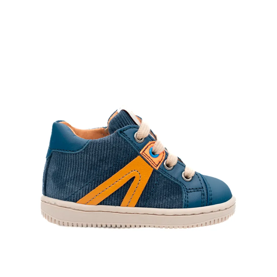babybotte-ferid-blue-chaussure-b-b-gar-on-lacets-zip image 1