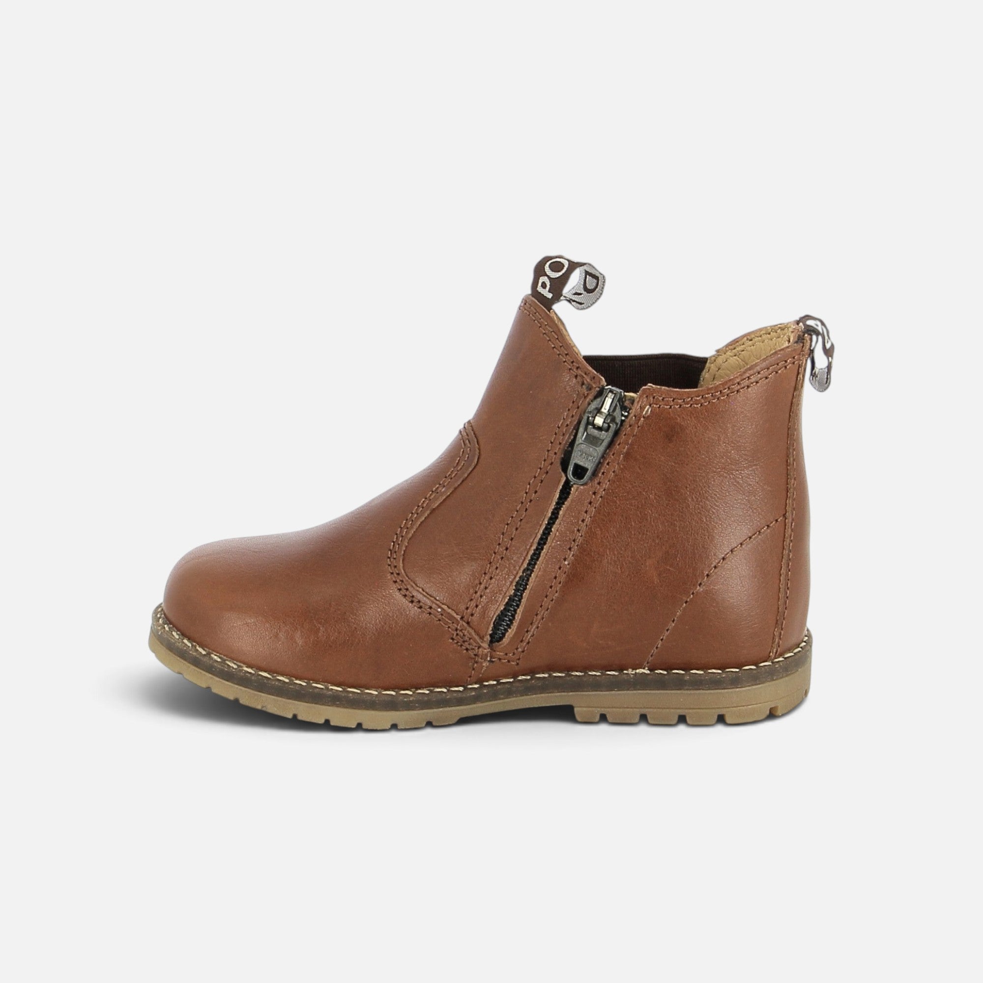 pom-d-api-bob-zip-boots-chelsea-cuoio-spall-enfant image 5