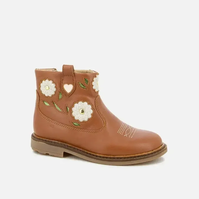 pom-d-api-sister-boots-wendy-bottines-fille-cuir-camel image 1