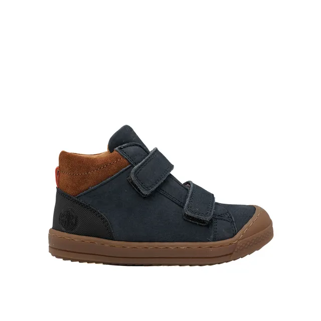 babybotte-kiwi-blue-chaussure-gar-on-velcro-nubuck-bleu image 1
