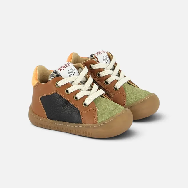 pom-d-api-yaka-star-barefoot-premiers-pas-marron-navy image 1