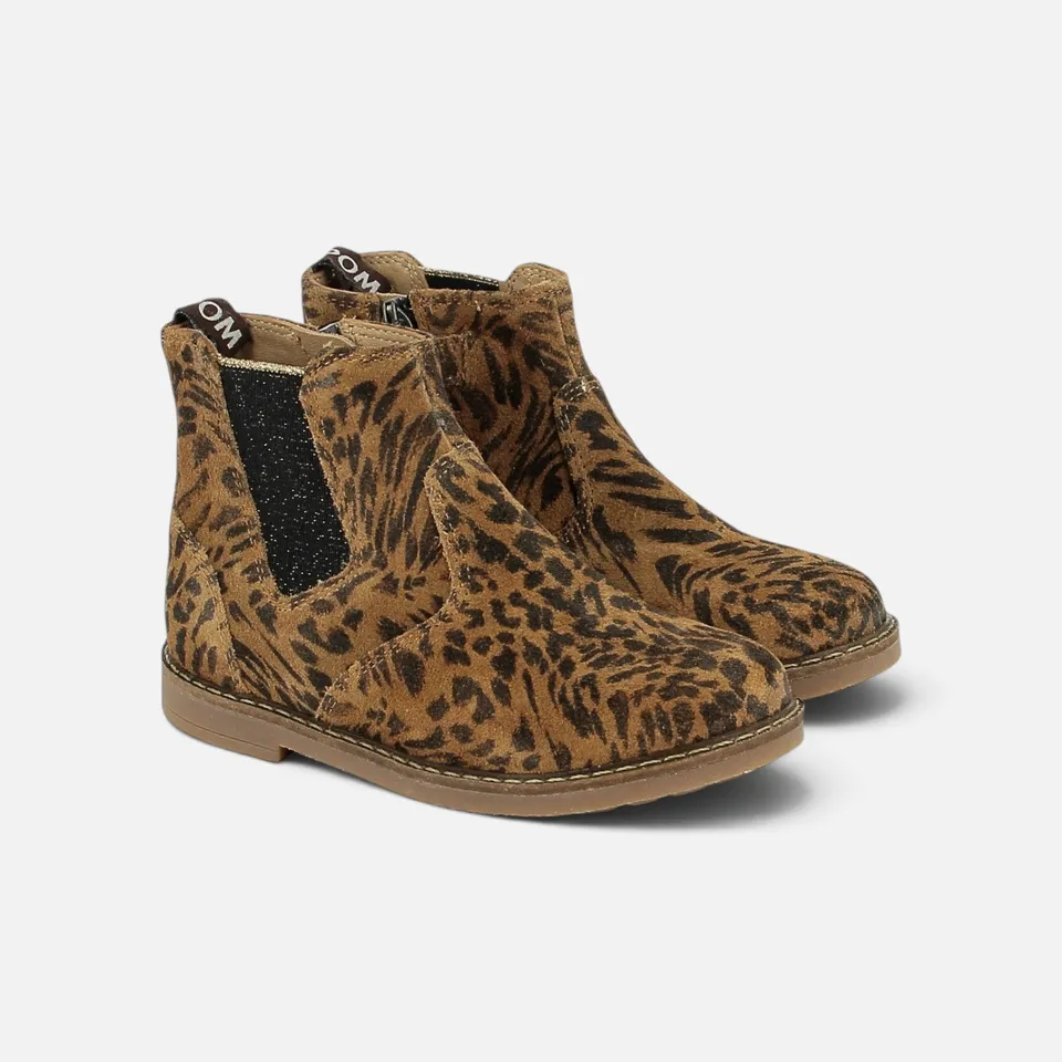 pom-d-api-trip-new-jodzip-chelsea-boot-fille-savana-naturel-l-opard image 1