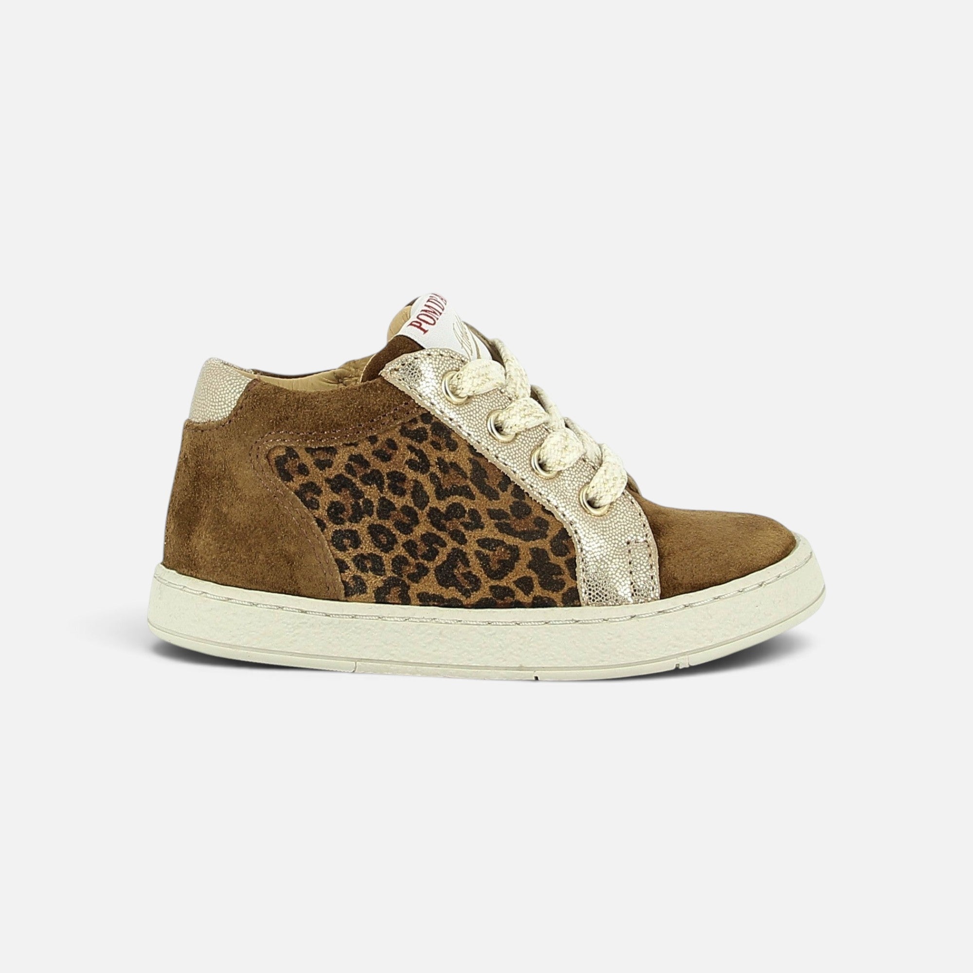 pom-d-api-mousse-zip-top-basket-velours-baby-leo-miel-naturel-fille image 4