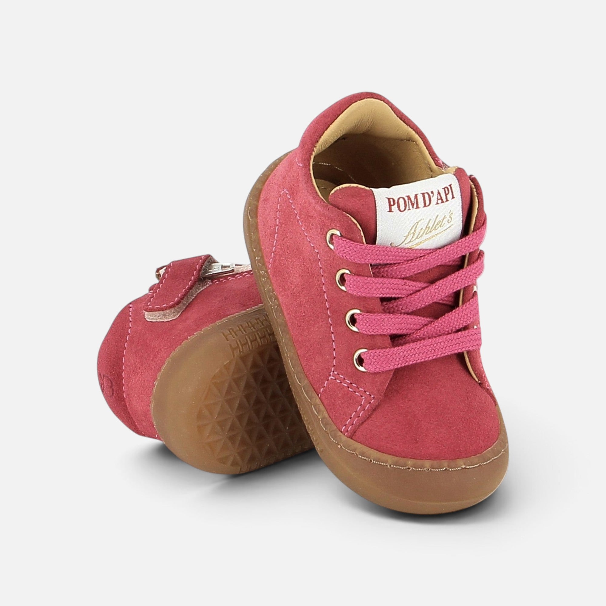 pom-d-api-yaka-walk-velours-cherry-chaussure-premiers-pas-fille image 3