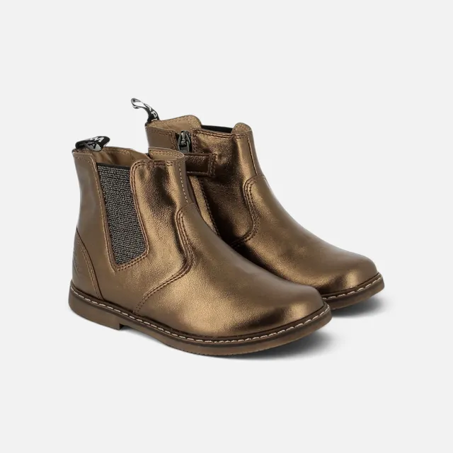 pom-d-api-city-jodzip-bottine-fille-cuir-cuivre-dk-copper image 1